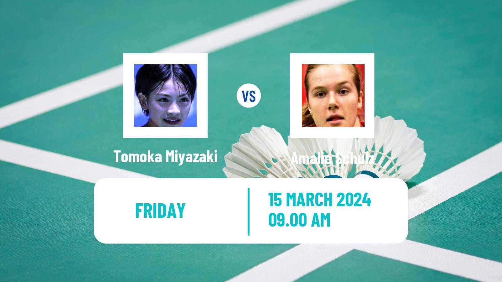 Badminton BWF World Tour Orleans Masters Women Tomoka Miyazaki - Amalie Schulz