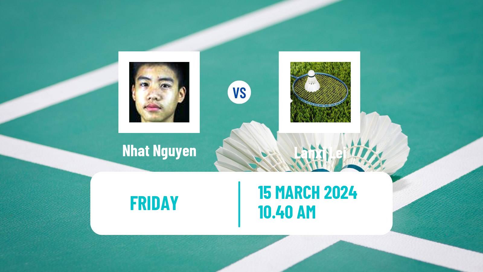 Badminton BWF World Tour Orleans Masters Men Nhat Nguyen - Lanxi Lei