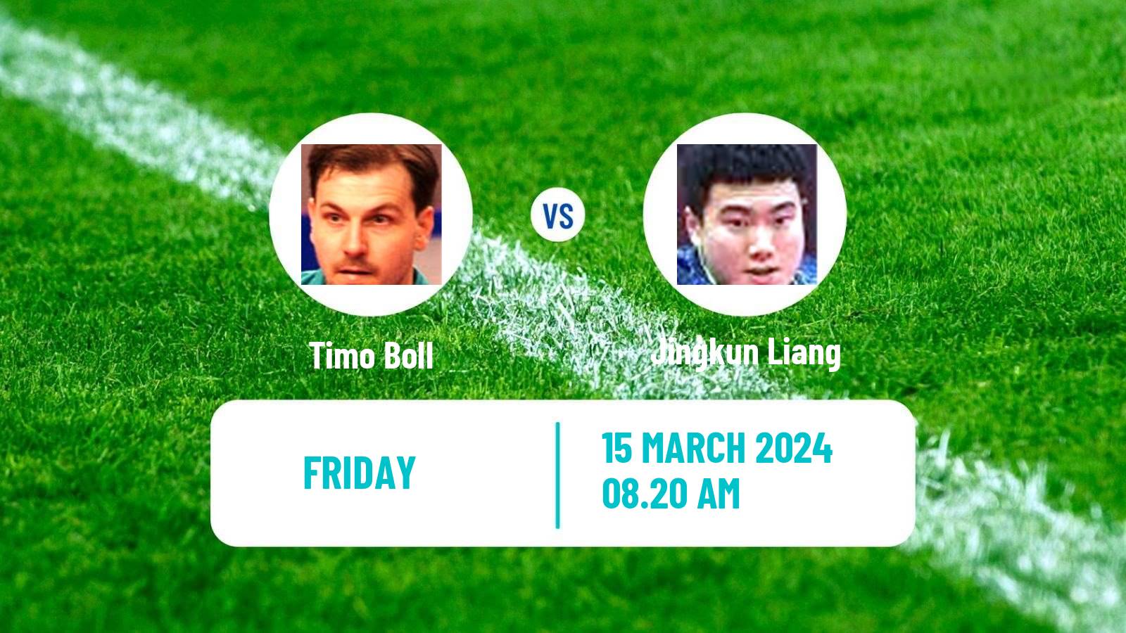 Table tennis Singapore Smash Men Timo Boll - Jingkun Liang
