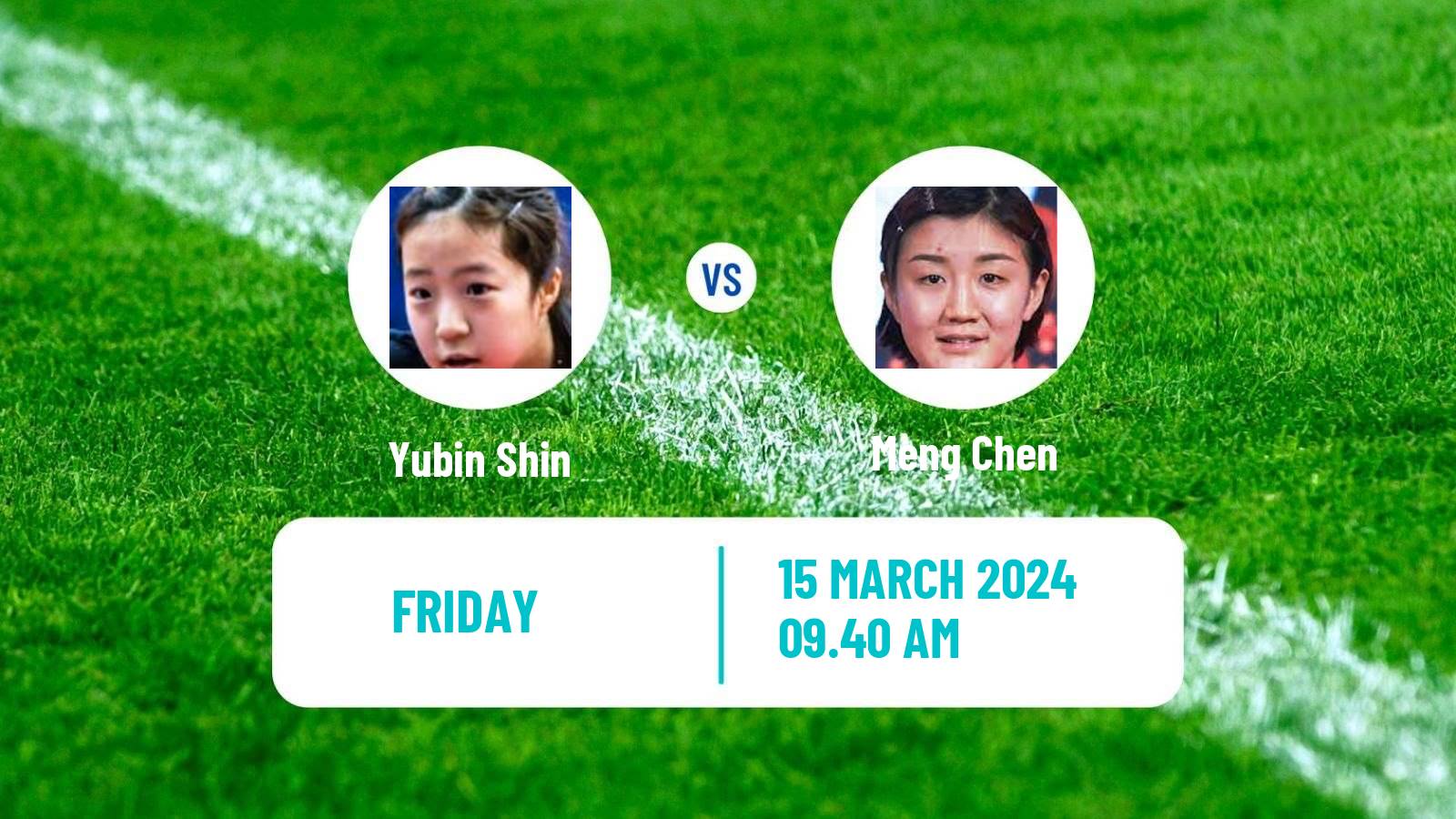 Table tennis Singapore Smash Women Yubin Shin - Meng Chen