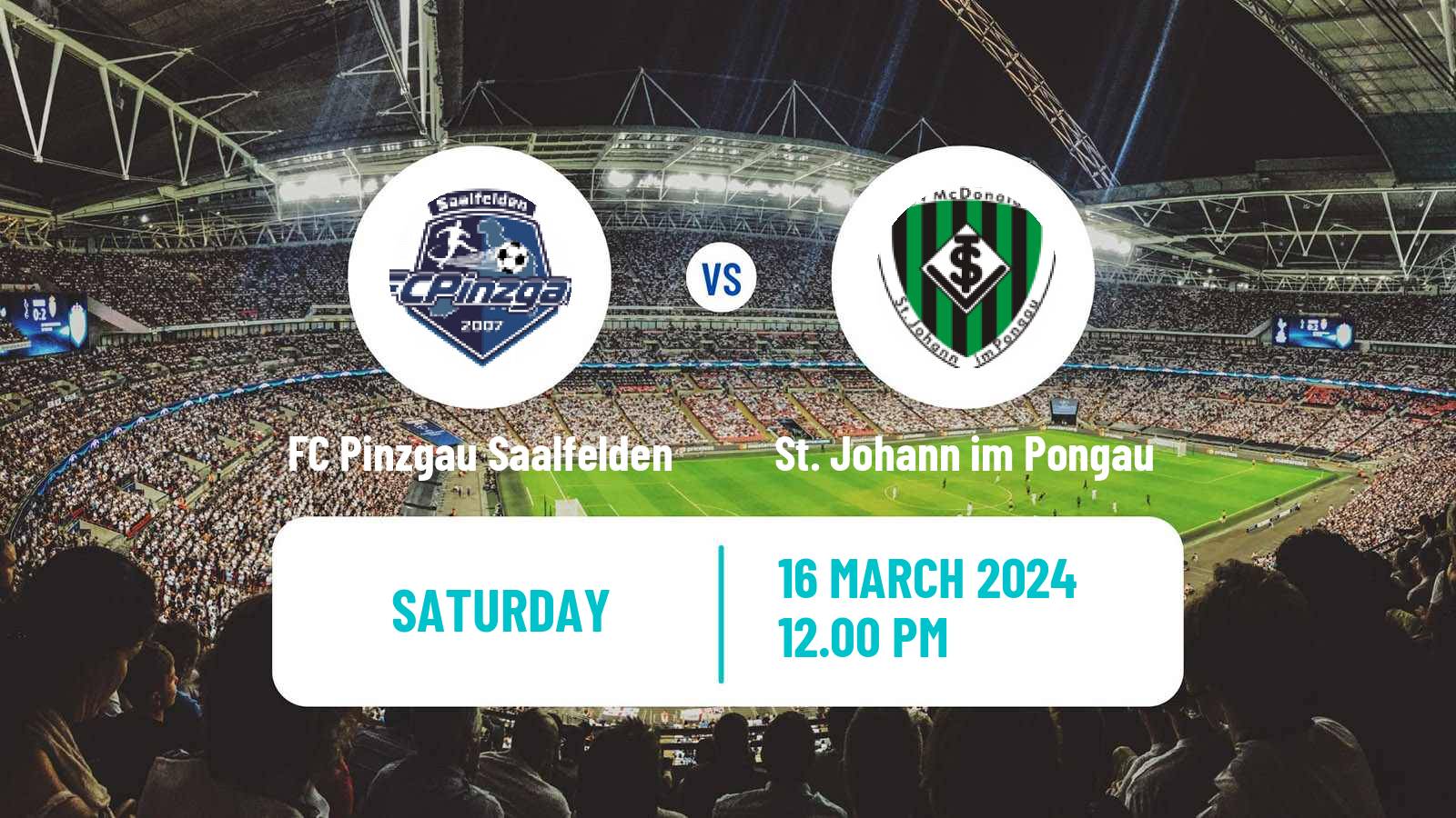 Soccer Austrian Regionalliga West FC Pinzgau Saalfelden - St. Johann im Pongau