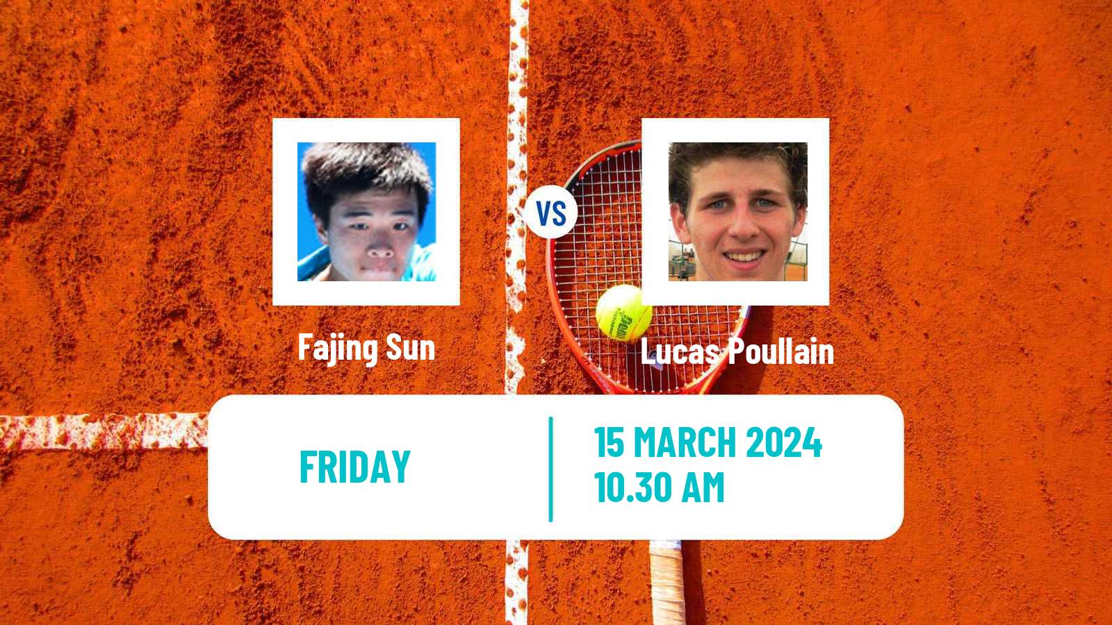 Tennis ITF M25 Creteil Men Fajing Sun - Lucas Poullain