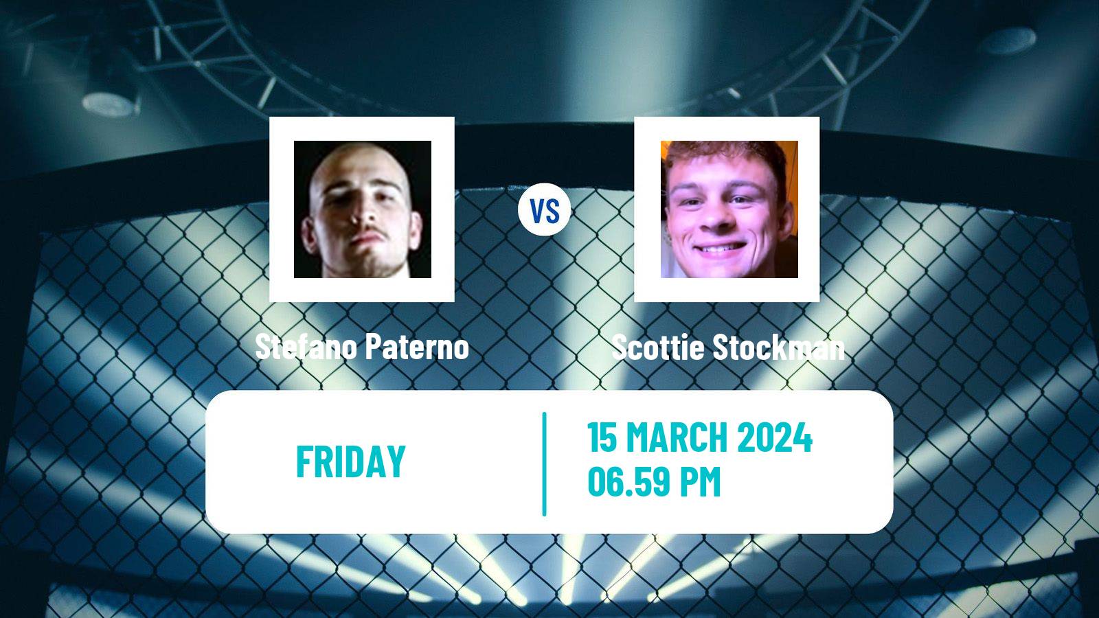MMA Welterweight Cage Warriors Men Stefano Paterno - Scottie Stockman
