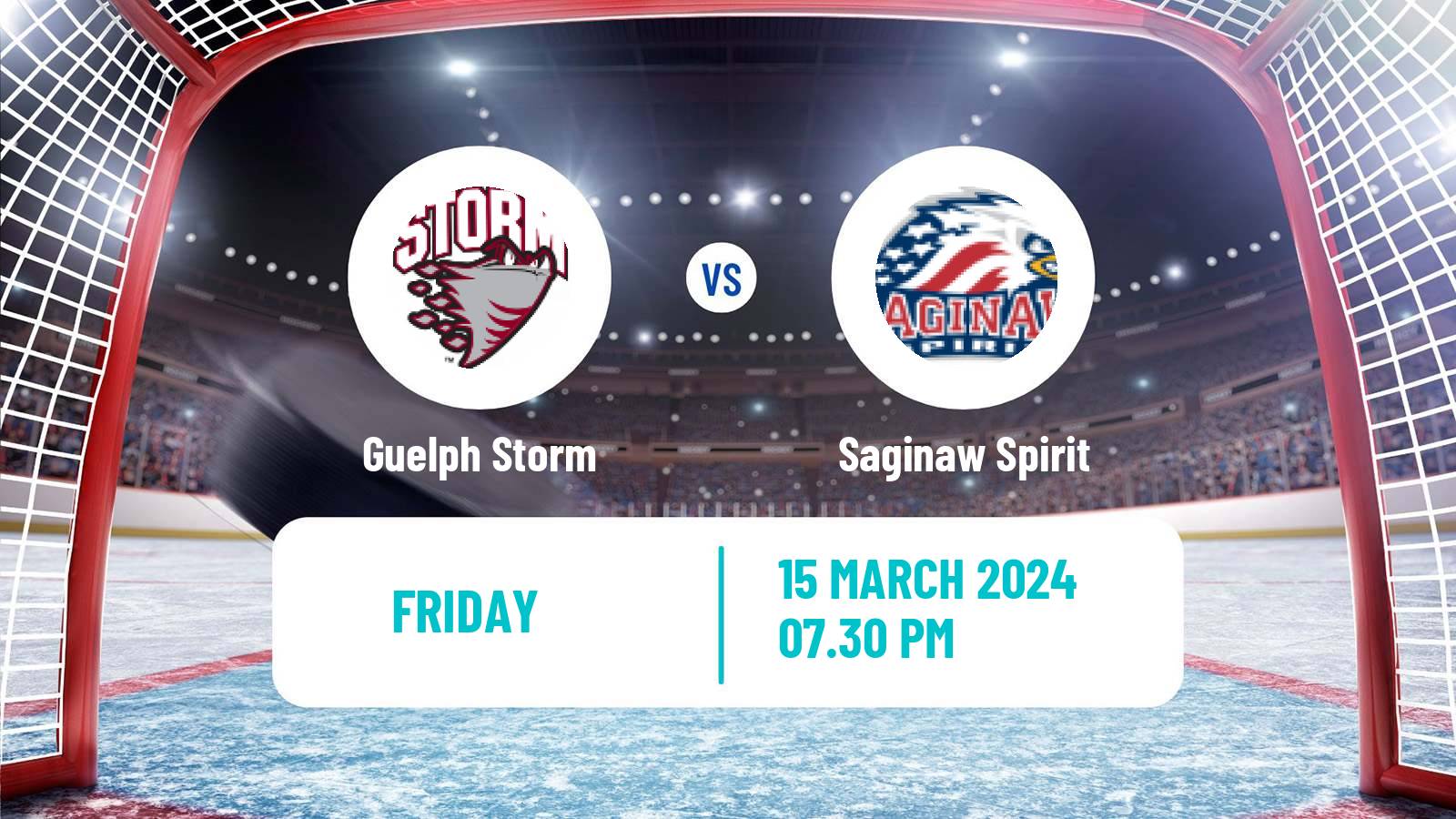Hockey OHL Guelph Storm - Saginaw Spirit