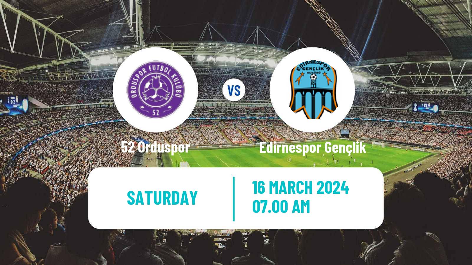 Soccer Turkish 3 Lig Group 1 52 Orduspor - Edirnespor Gençlik