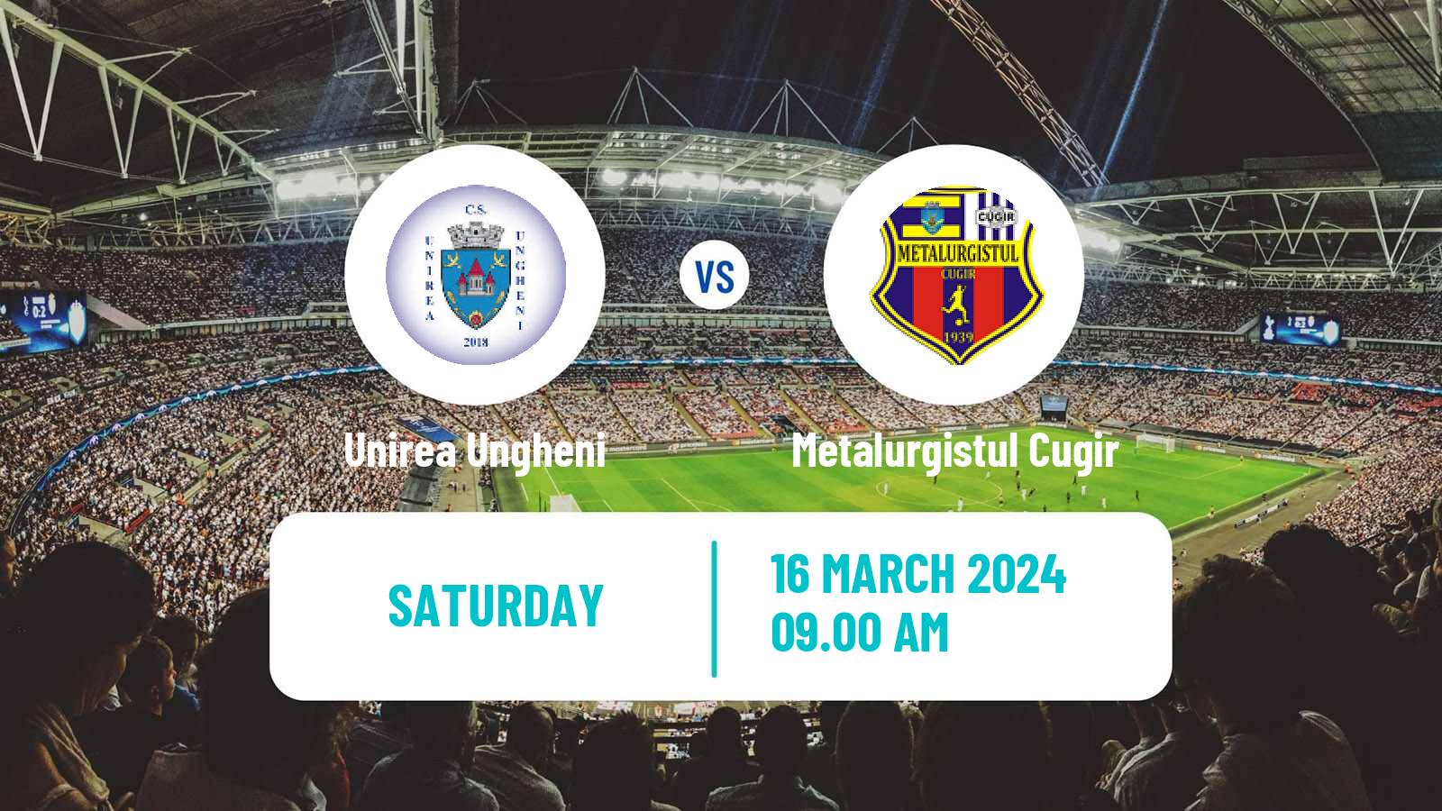 Soccer Romanian Liga 3 - Seria 9 Unirea Ungheni - Metalurgistul Cugir