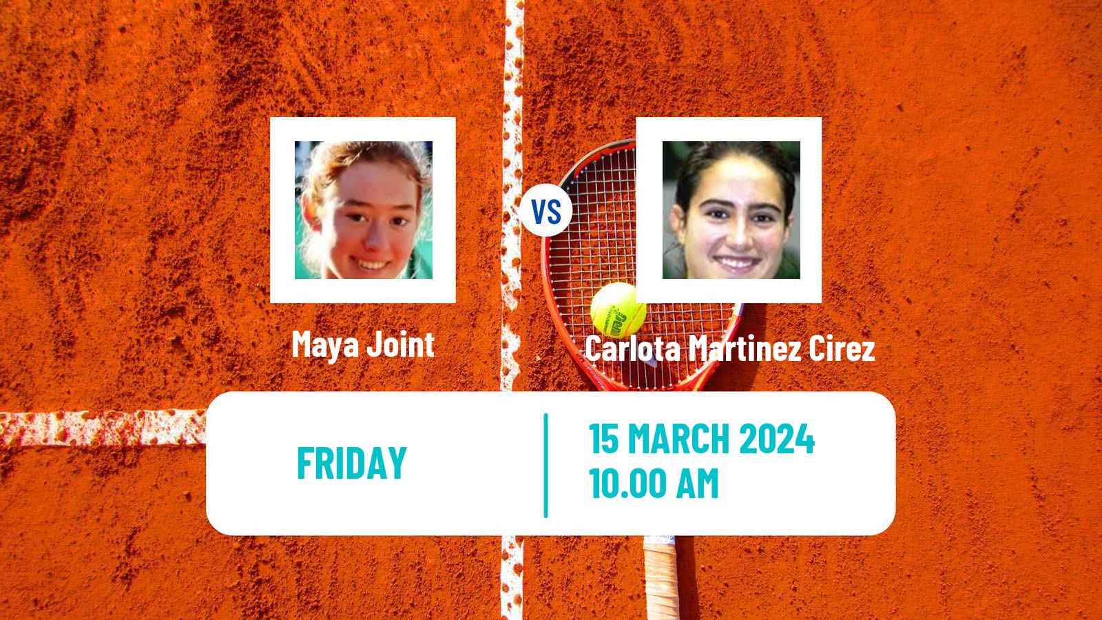 Tennis ITF W35 Santo Domingo 2 Women Maya Joint - Carlota Martinez Cirez