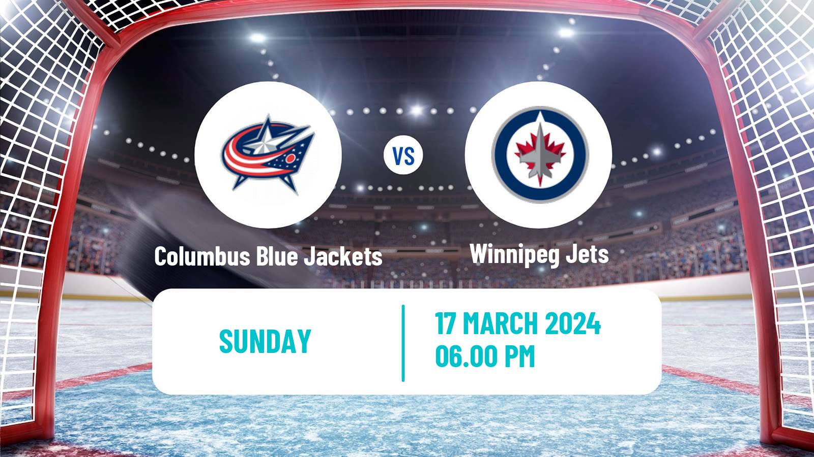 Hockey NHL Columbus Blue Jackets - Winnipeg Jets