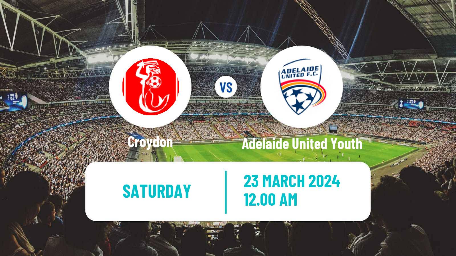 Soccer Australian NPL South Australian Croydon - Adelaide United Youth