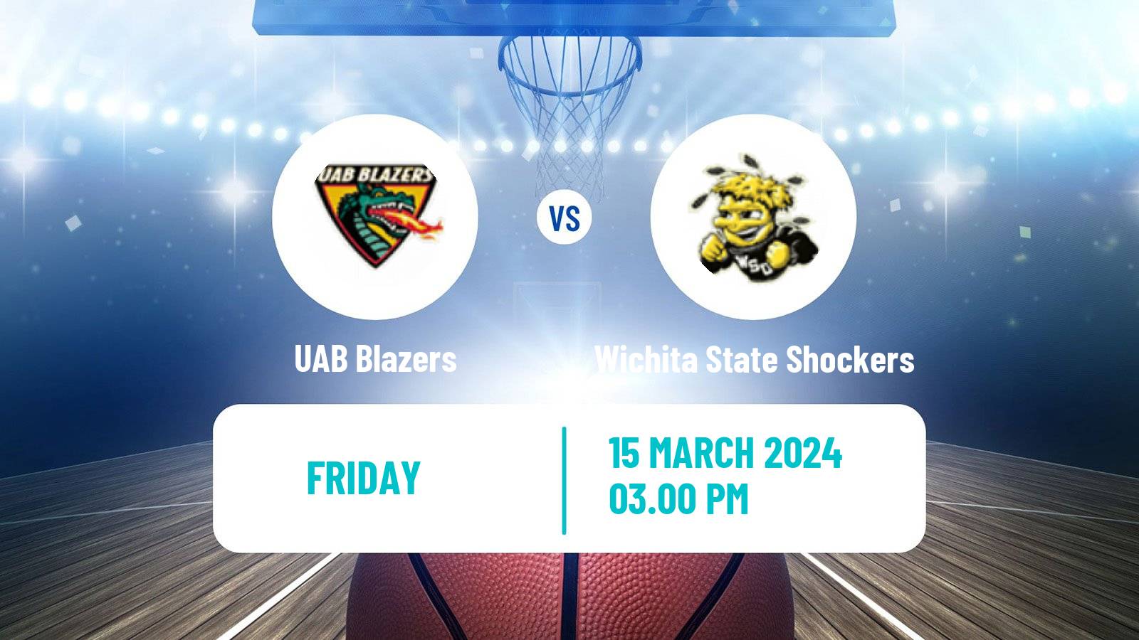 Basketball NCAA College Basketball UAB Blazers - Wichita State Shockers