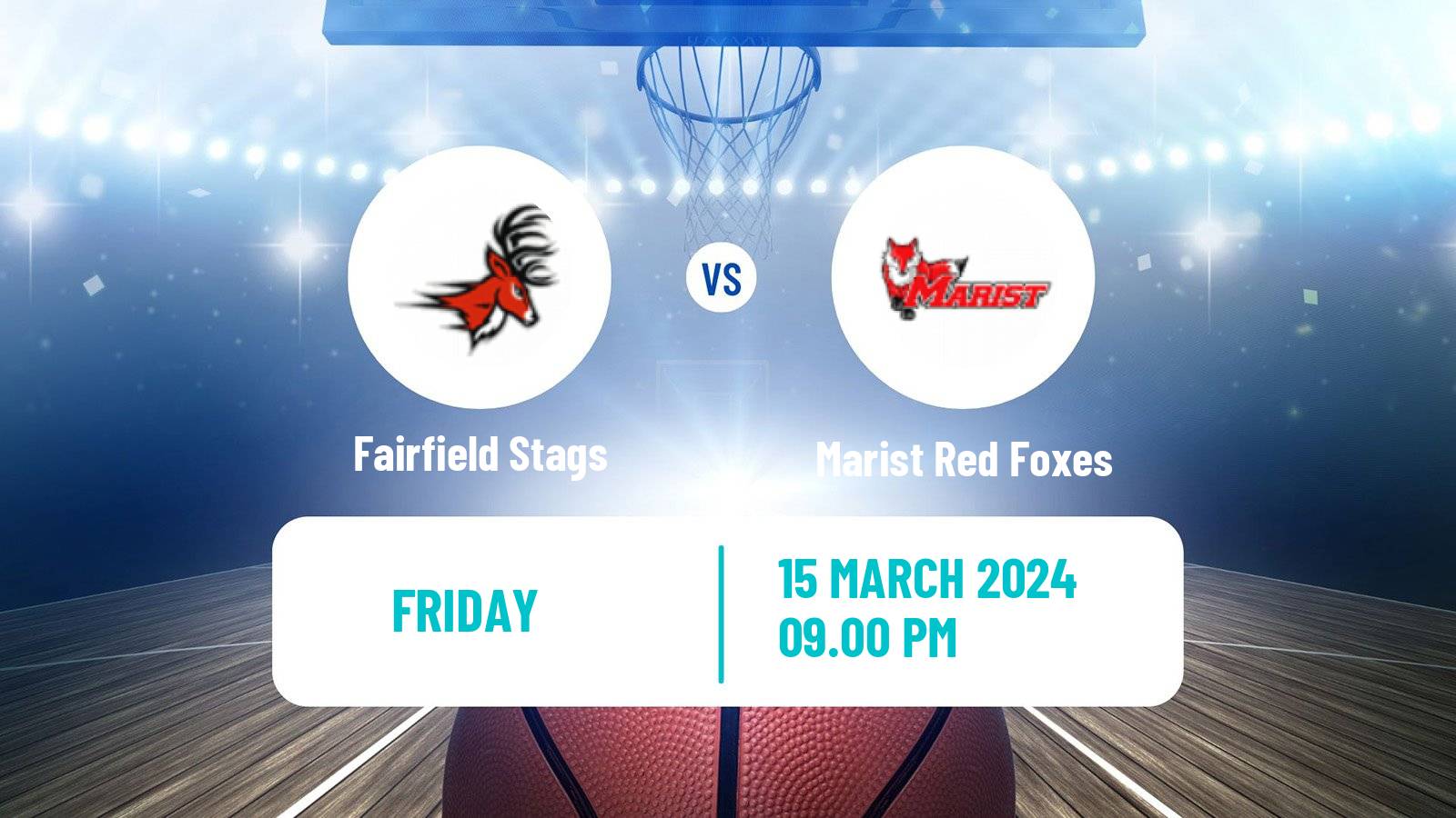 Basketball NCAA College Basketball Fairfield Stags - Marist Red Foxes