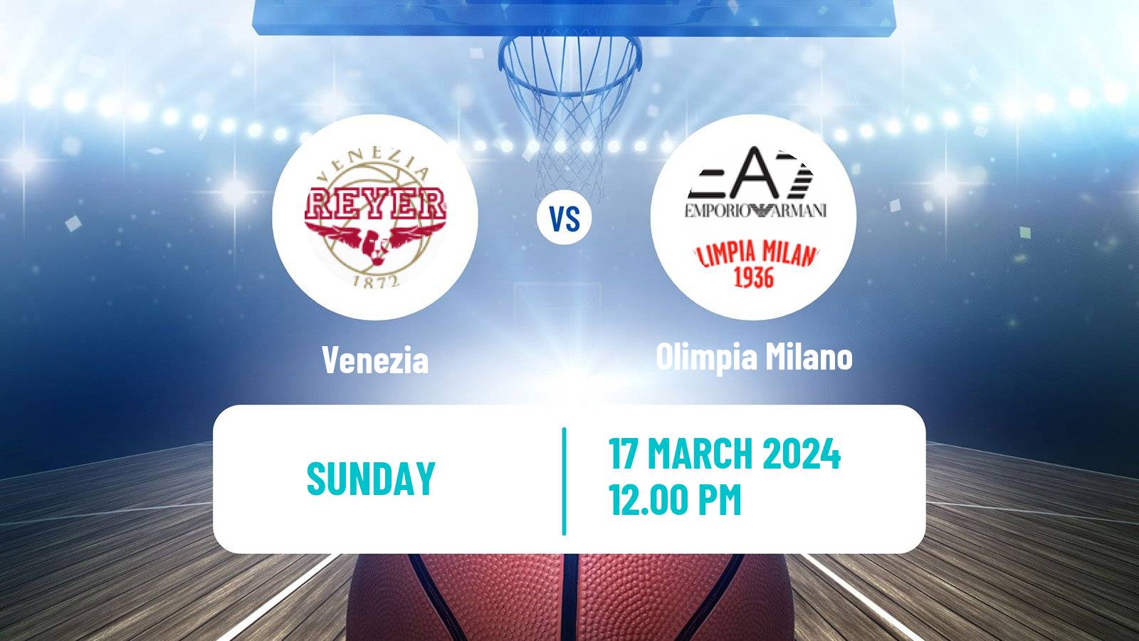 Basketball Italian Lega A Basketball Venezia - Olimpia Milano