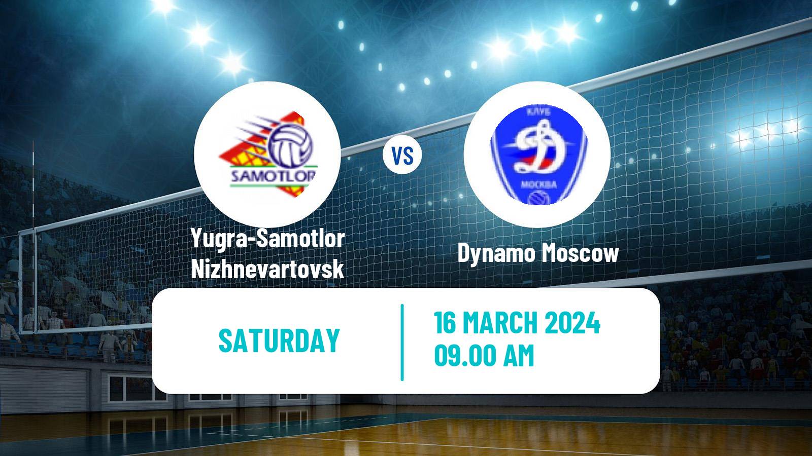 Volleyball Russian Super League Volleyball Yugra-Samotlor Nizhnevartovsk - Dynamo Moscow