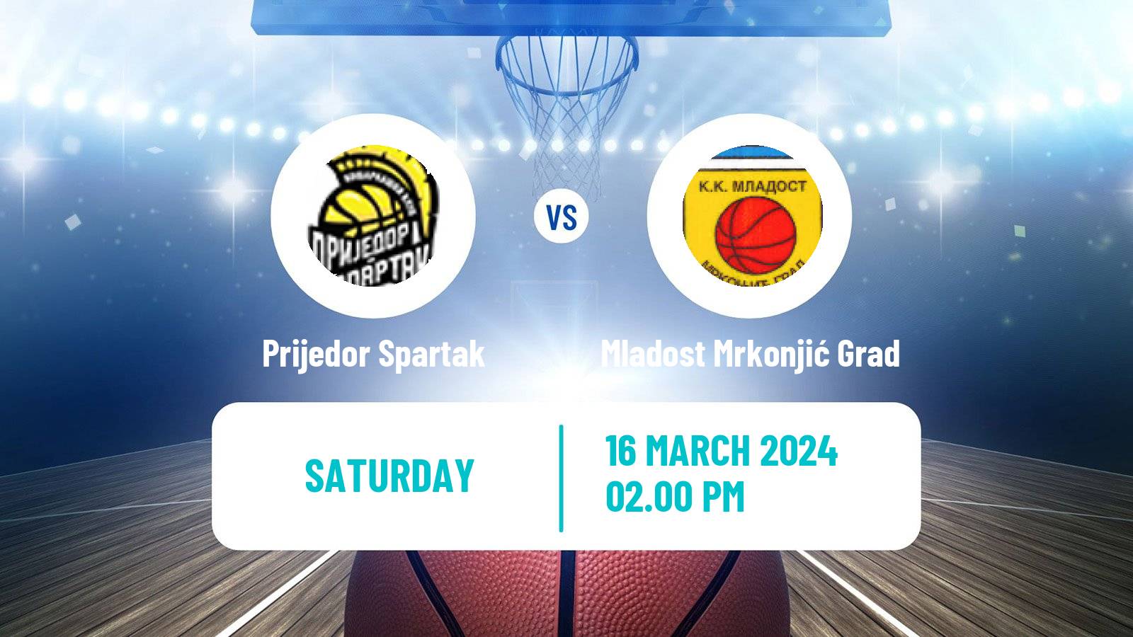 Basketball Bosnian Prvenstvo Basketball Prijedor Spartak - Mladost Mrkonjić Grad
