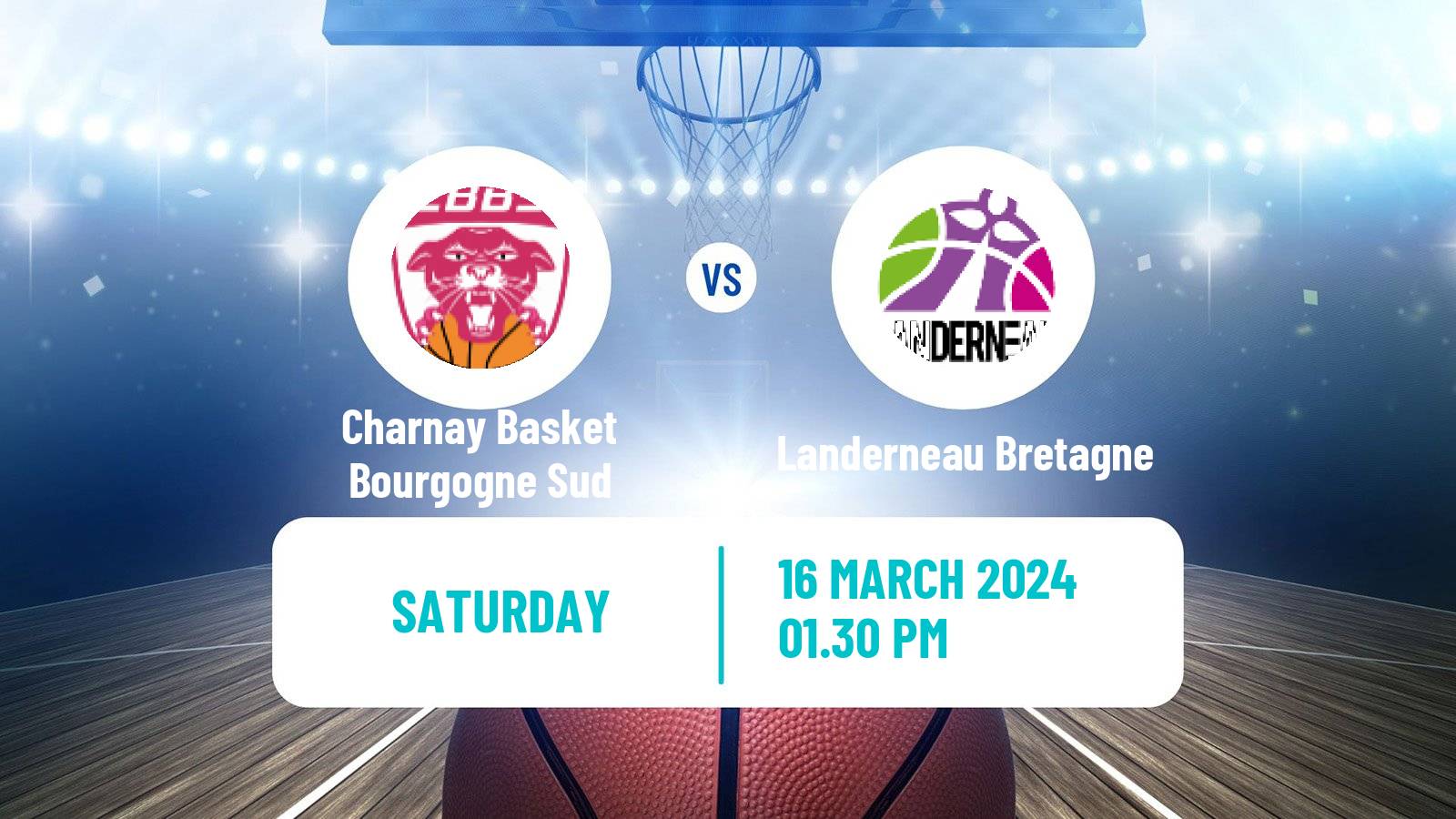 Basketball French LFB Charnay Basket Bourgogne Sud - Landerneau Bretagne