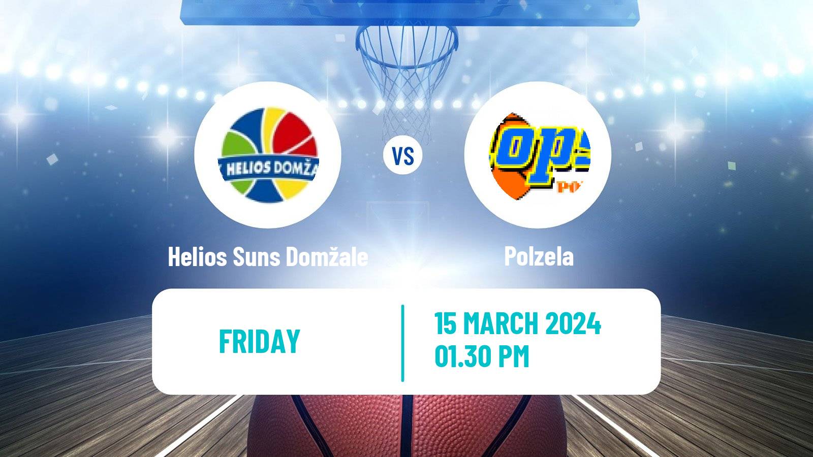 Basketball Slovenian Liga Basketball Helios Suns Domžale - Polzela
