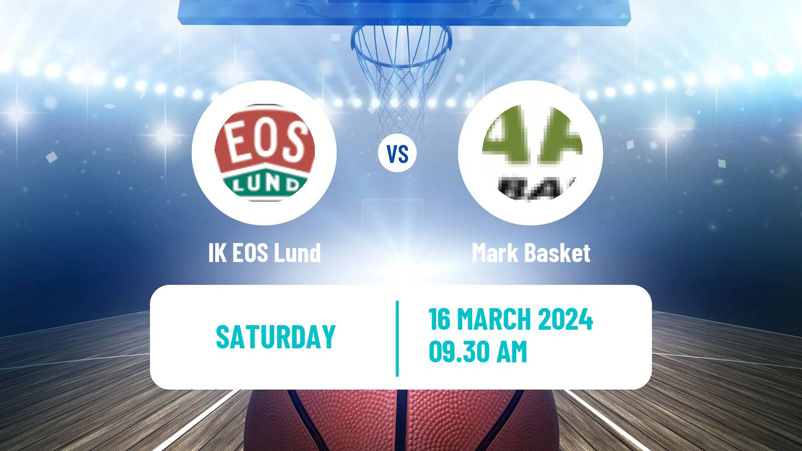 Basketball Swedish Basketligan Women IK EOS Lund - Mark Basket