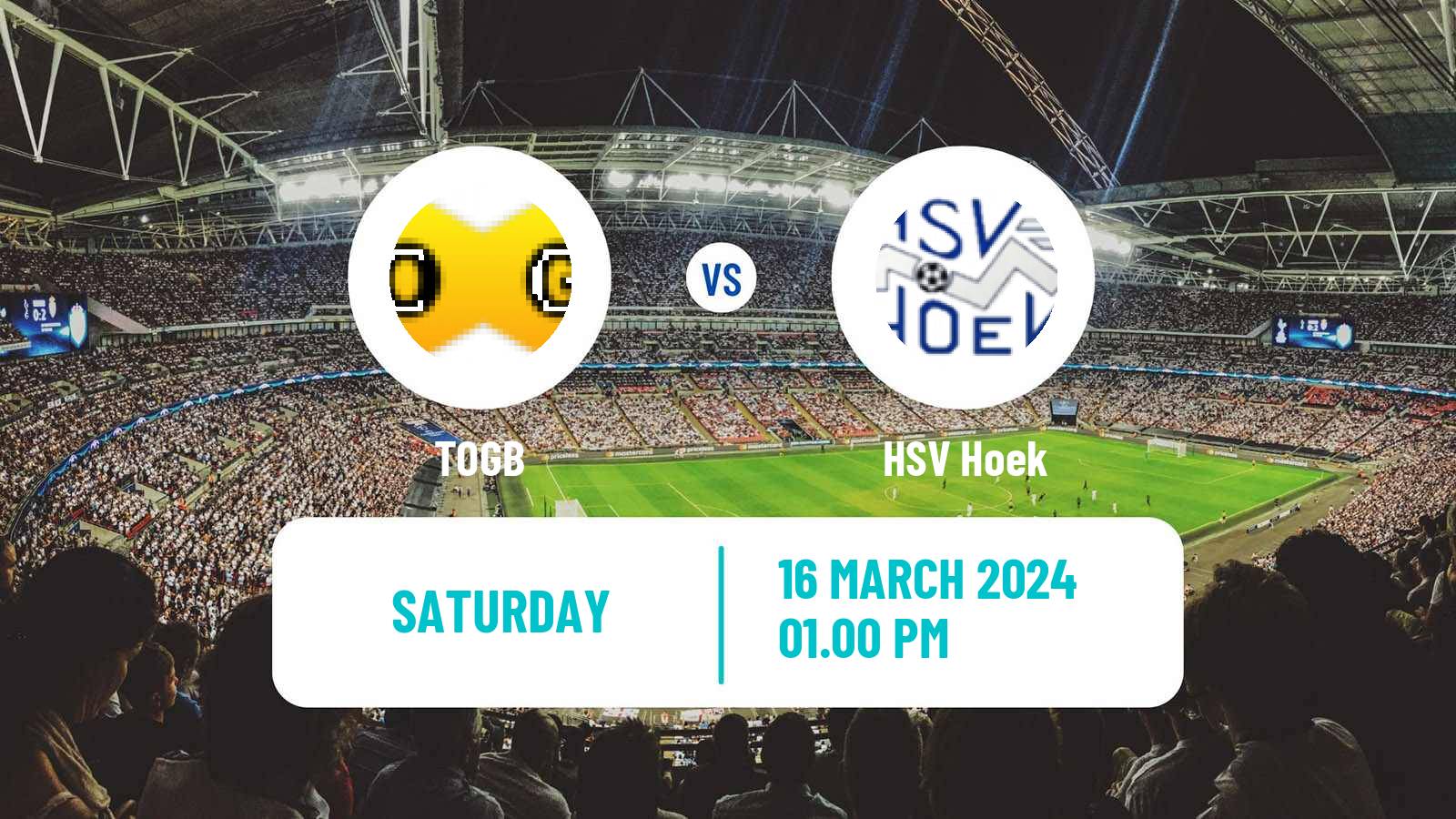 Soccer Dutch Derde Divisie TOGB - HSV Hoek