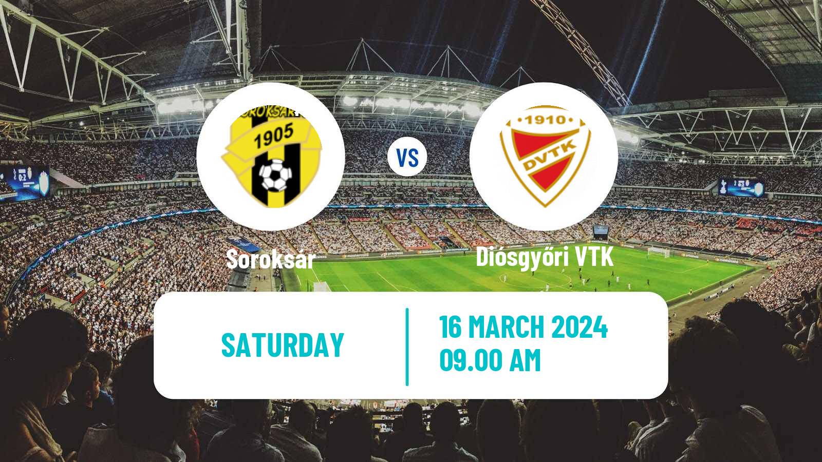 Soccer Hungarian NB I Women Soroksár - Diósgyőri VTK