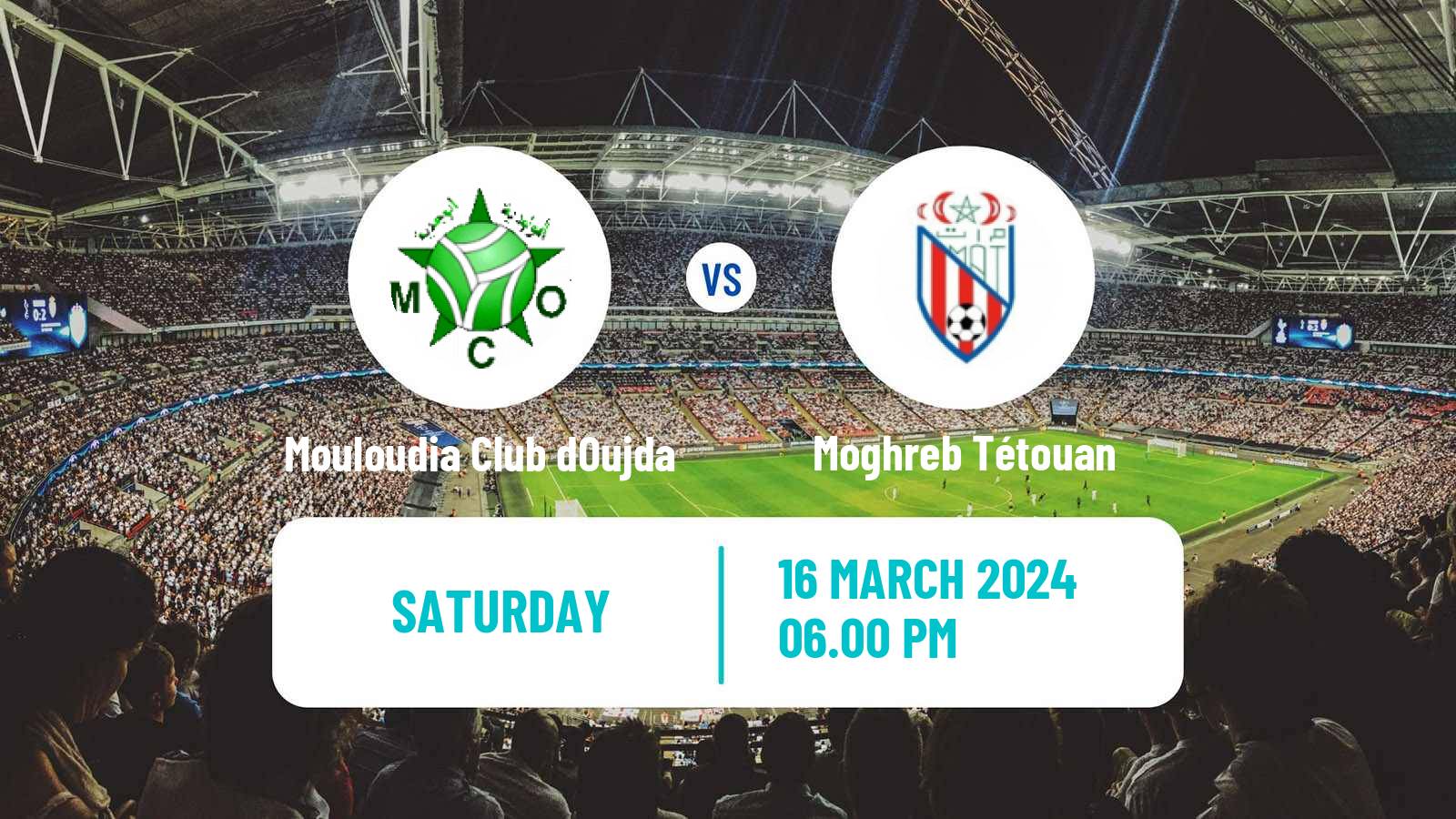 Soccer Moroccan Botola Mouloudia Club dOujda - Moghreb Tétouan
