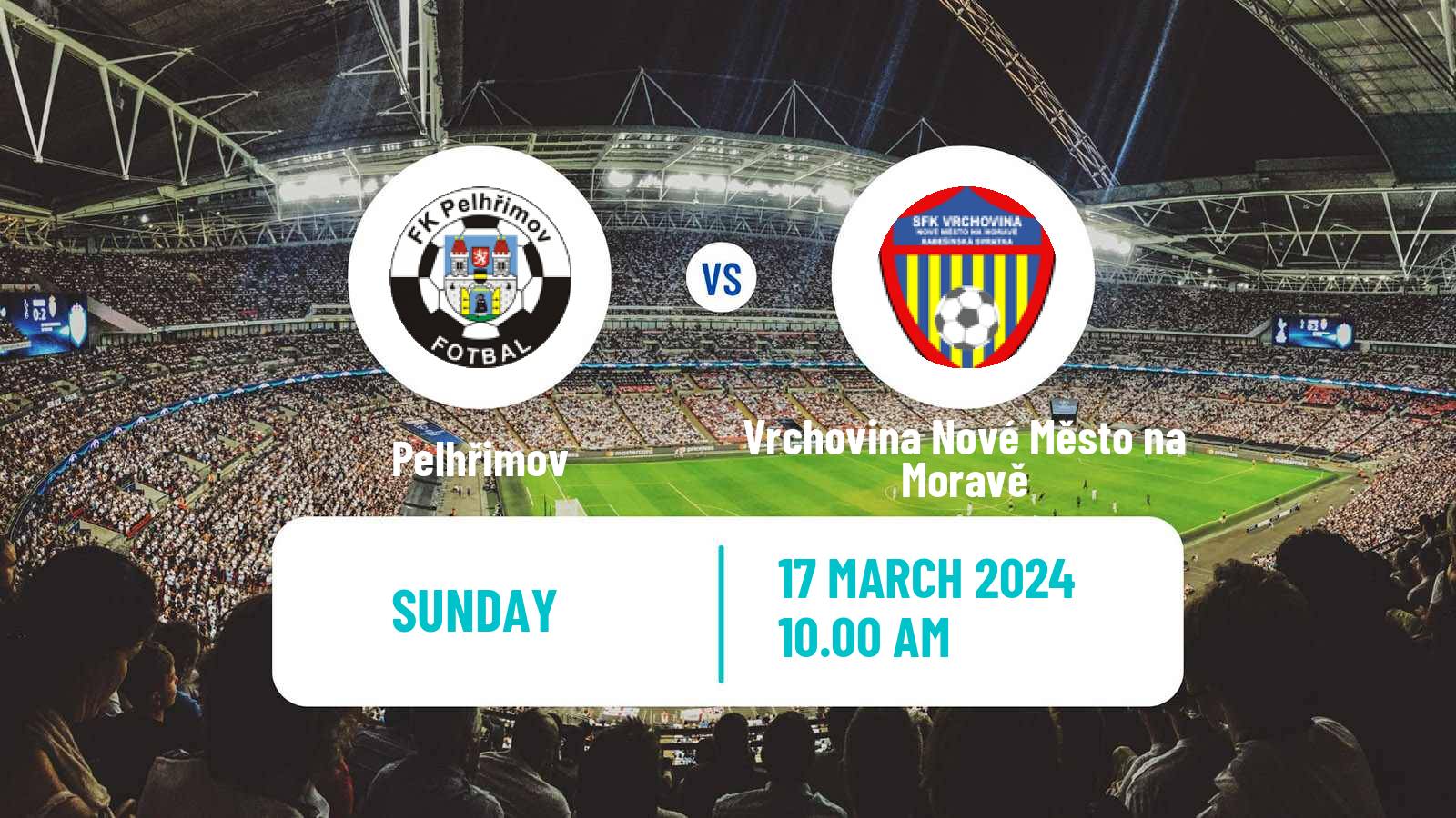 Soccer Czech Division D Pelhřimov - Vrchovina Nové Město na Moravě