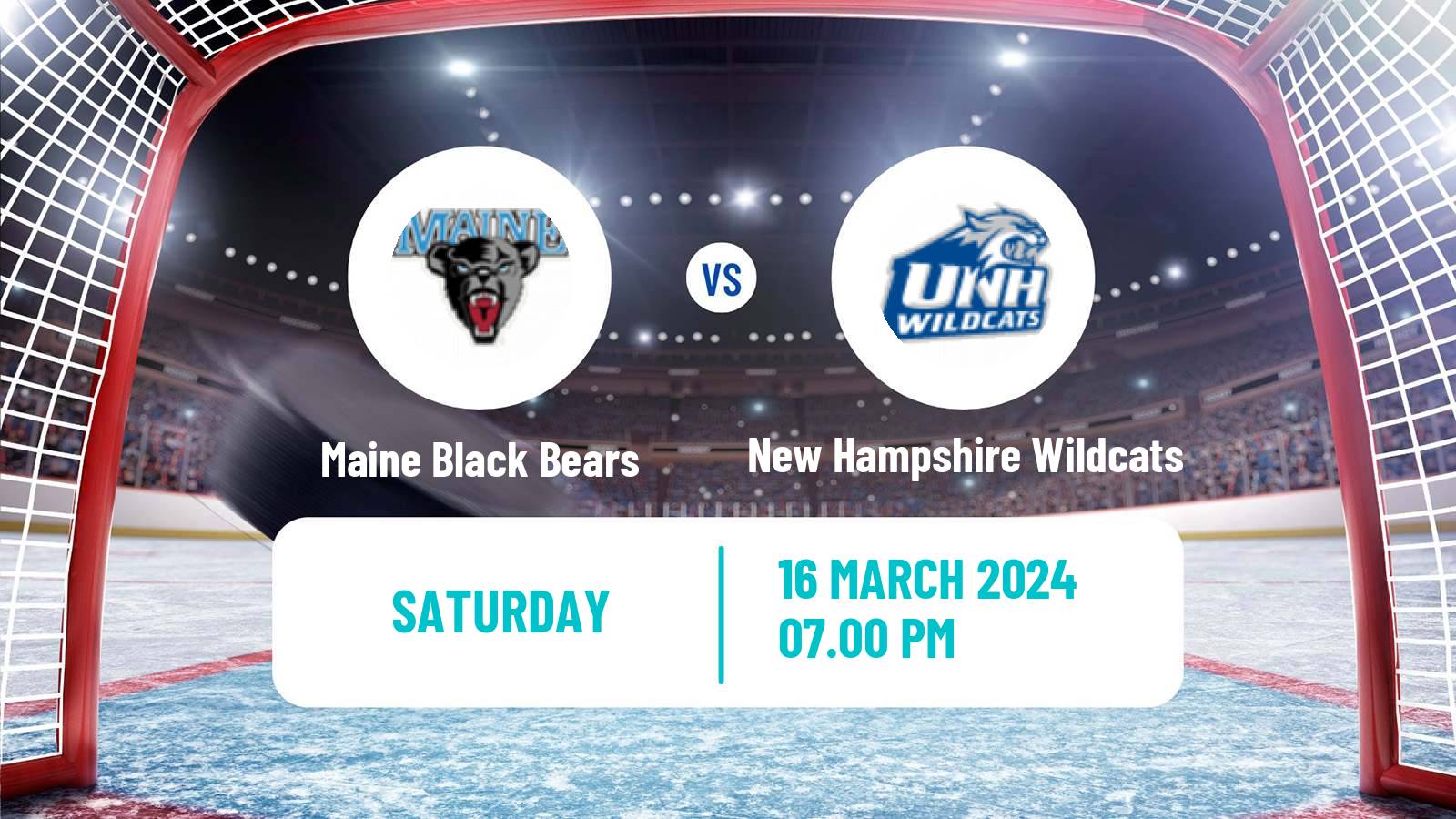 Hockey NCAA Hockey Maine Black Bears - New Hampshire Wildcats