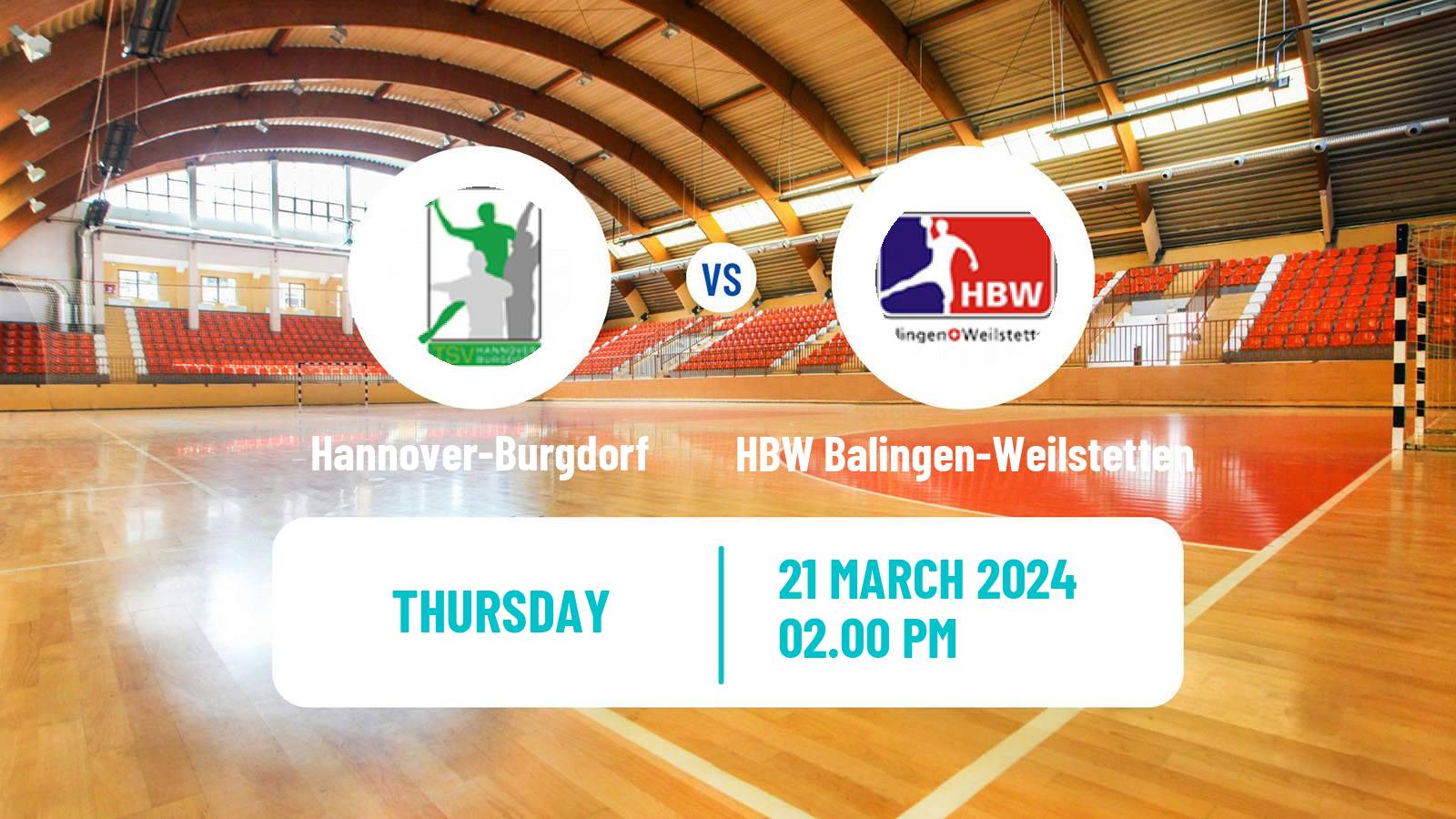 Handball German Bundesliga Handball Hannover-Burgdorf - HBW Balingen-Weilstetten