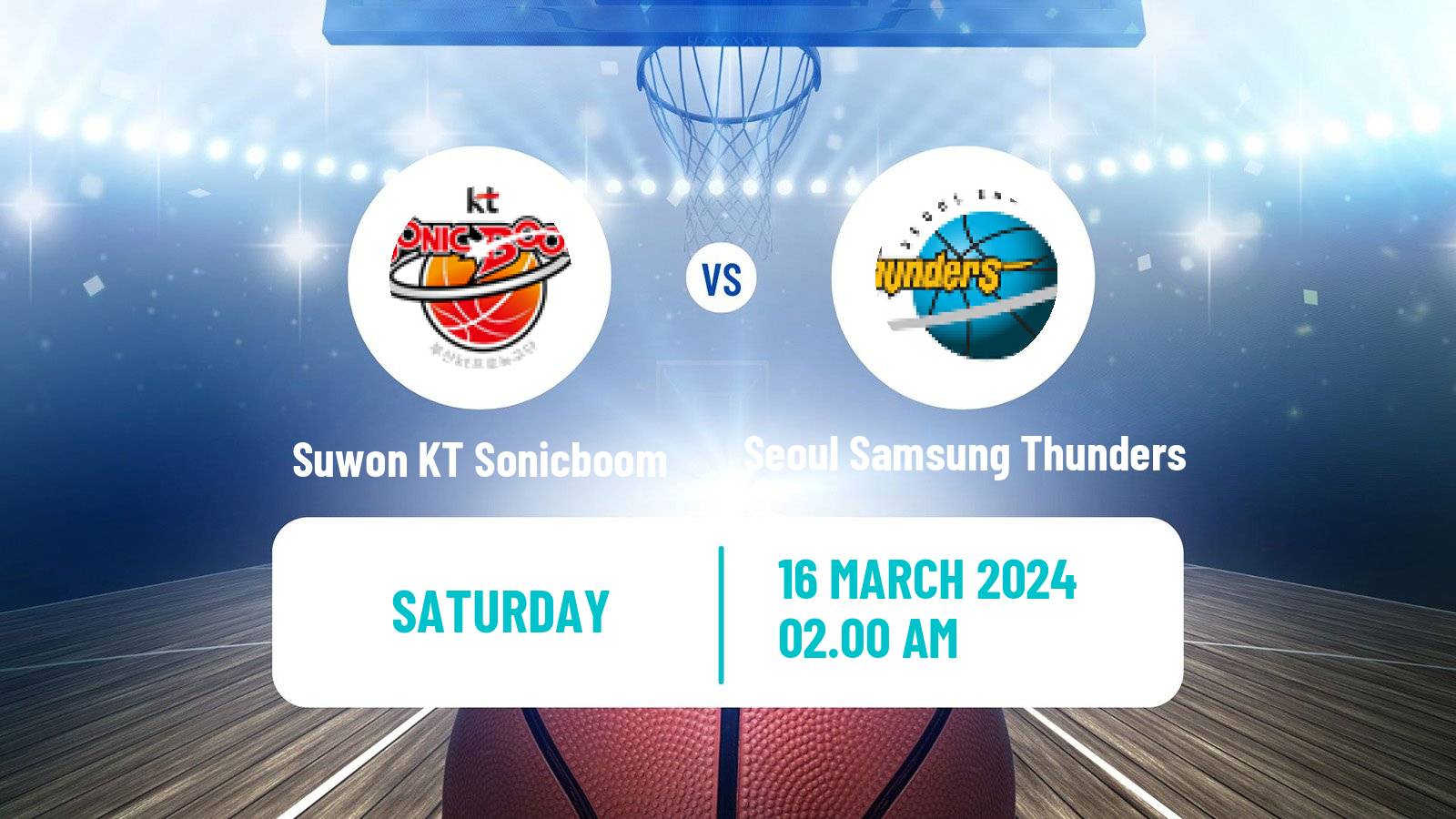 Basketball KBL Suwon KT Sonicboom - Seoul Samsung Thunders