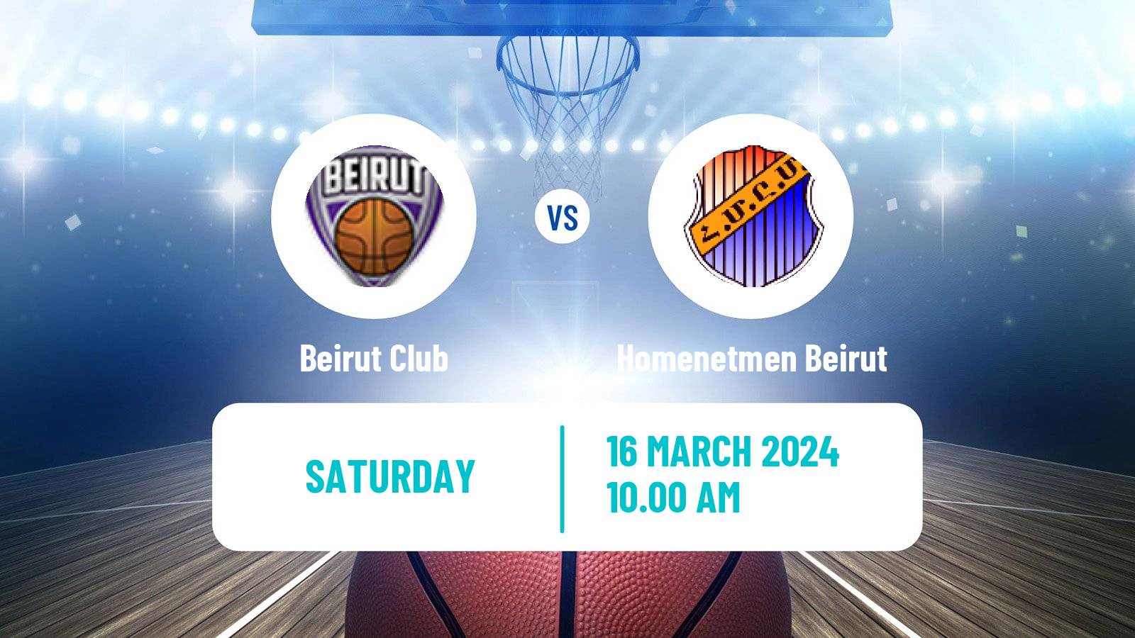 Basketball Lebanese Division 1 Basketball Beirut Club - Homenetmen Beirut