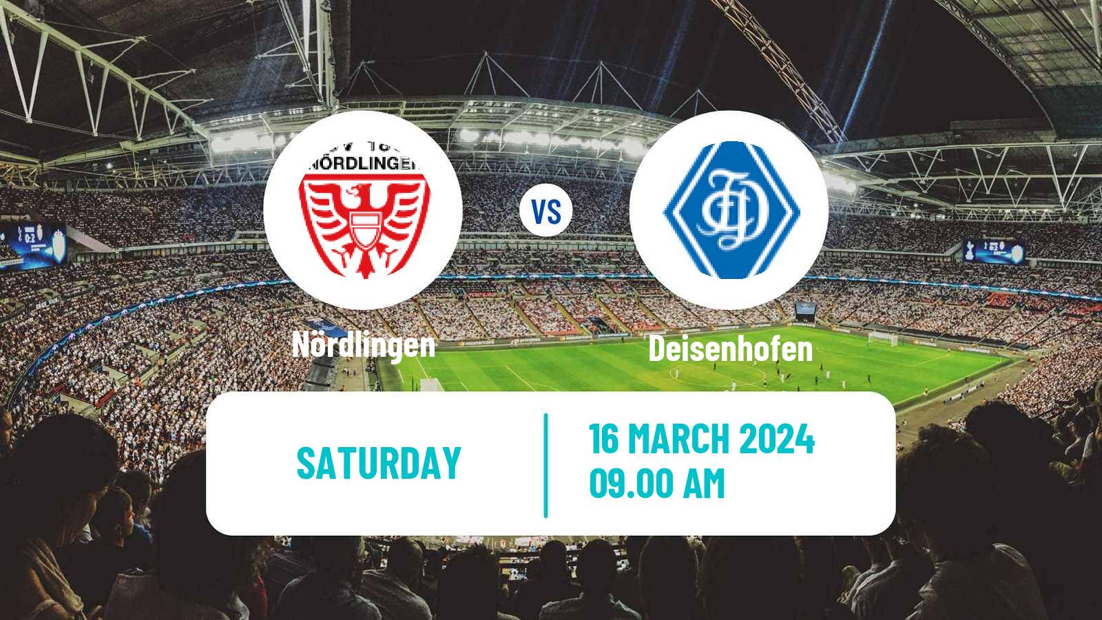 Soccer German Oberliga Bayern Süd Nördlingen - Deisenhofen