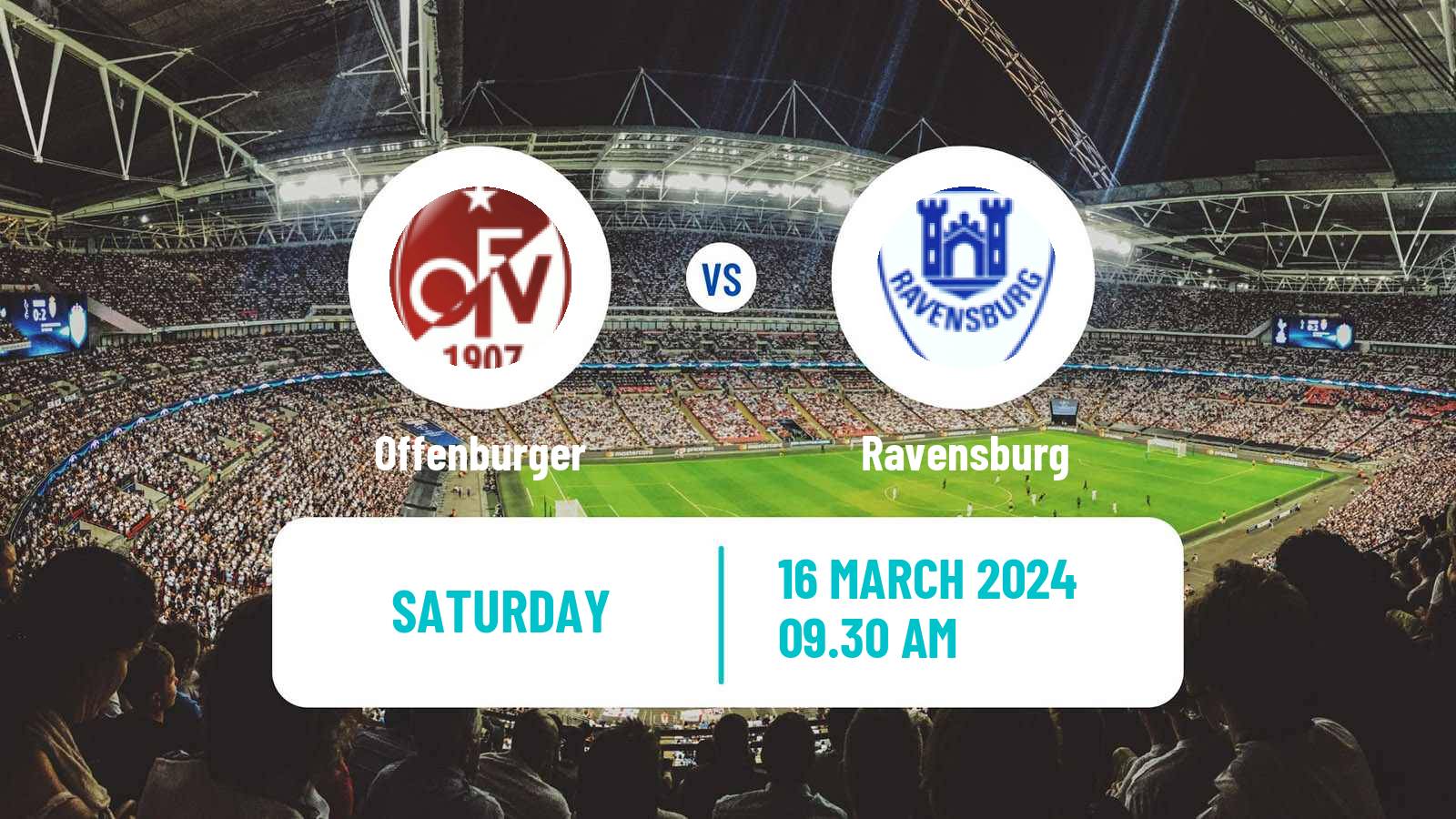 Soccer German Oberliga Baden-Württemberg Offenburger - Ravensburg