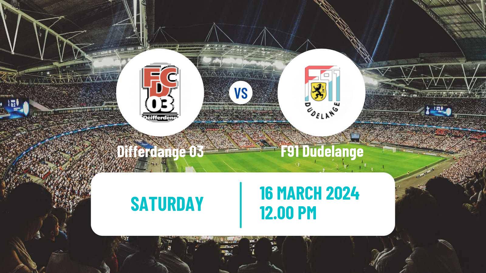 Soccer Luxembourg National Division Differdange 03 - F91 Dudelange