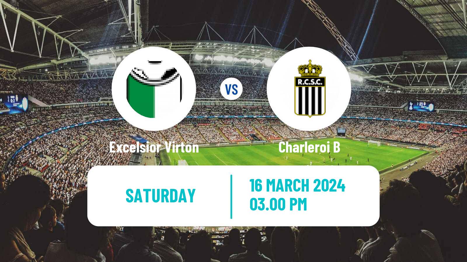 Soccer Belgian National Division 1 Excelsior Virton - Charleroi B