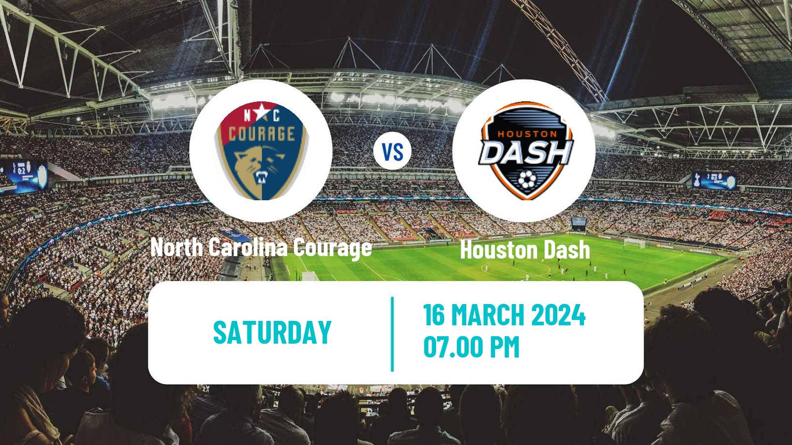Soccer NWSL North Carolina Courage - Houston Dash
