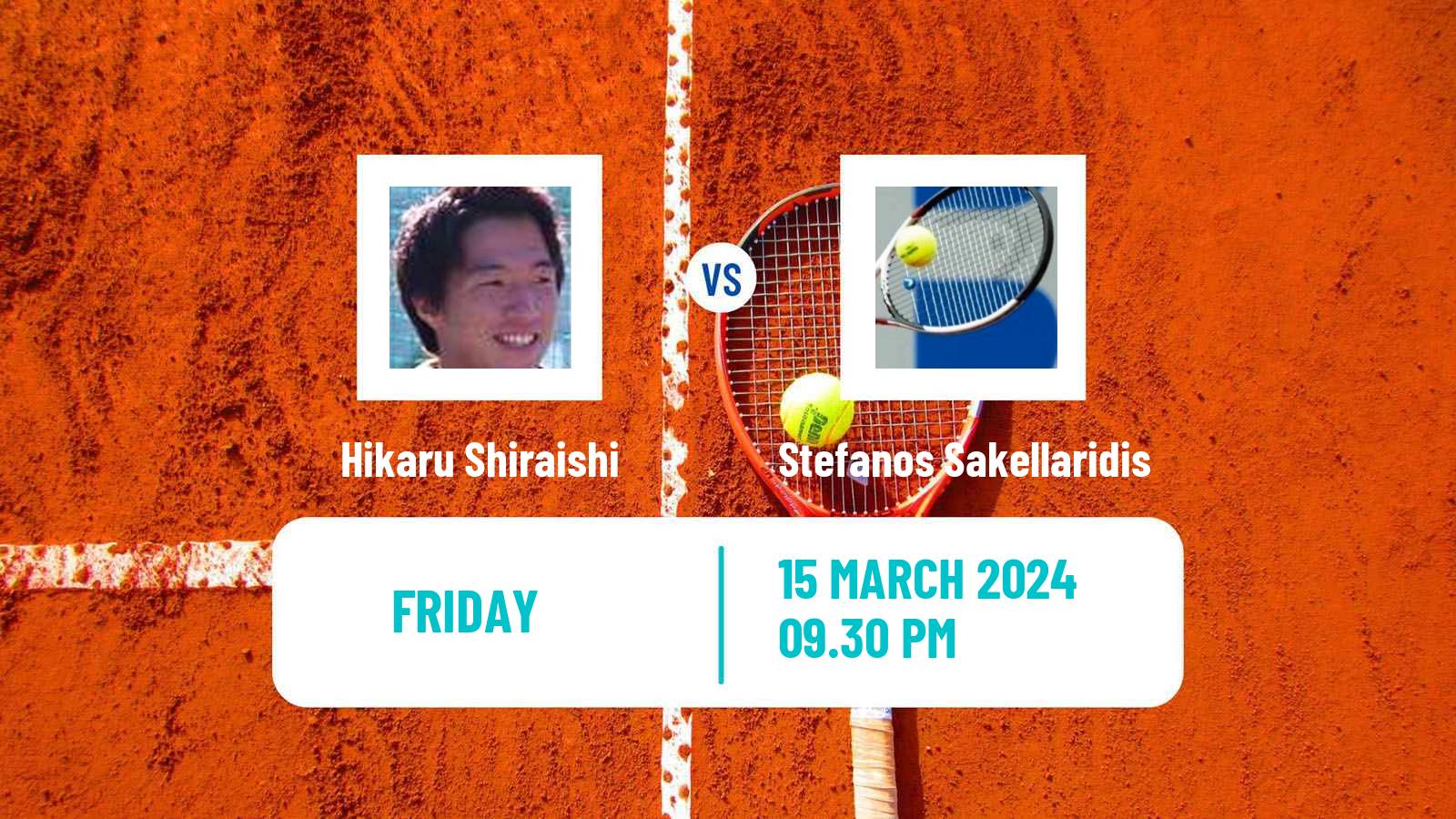 Tennis ITF M15 Hinode Men Hikaru Shiraishi - Stefanos Sakellaridis
