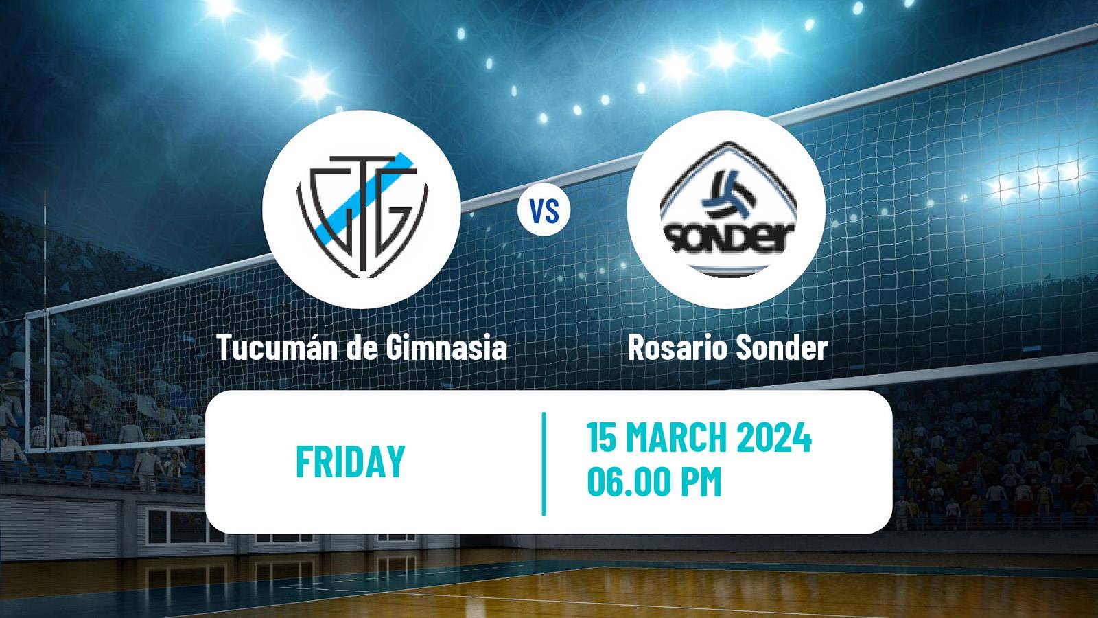 Volleyball Argentinian Liga Volleyball Women Tucumán de Gimnasia - Rosario Sonder