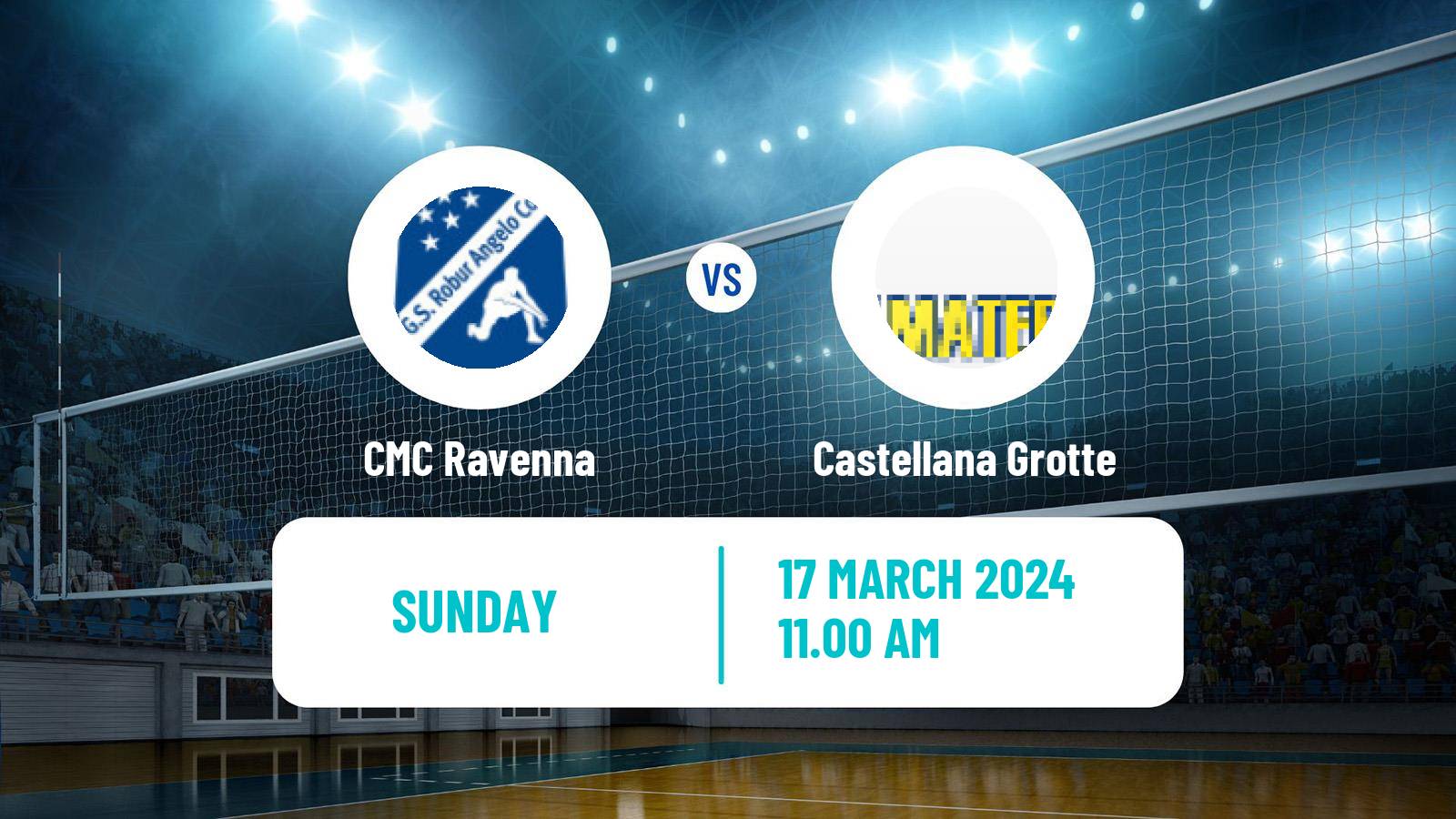 Volleyball Italian Serie A2 Volleyball CMC Ravenna - Castellana Grotte