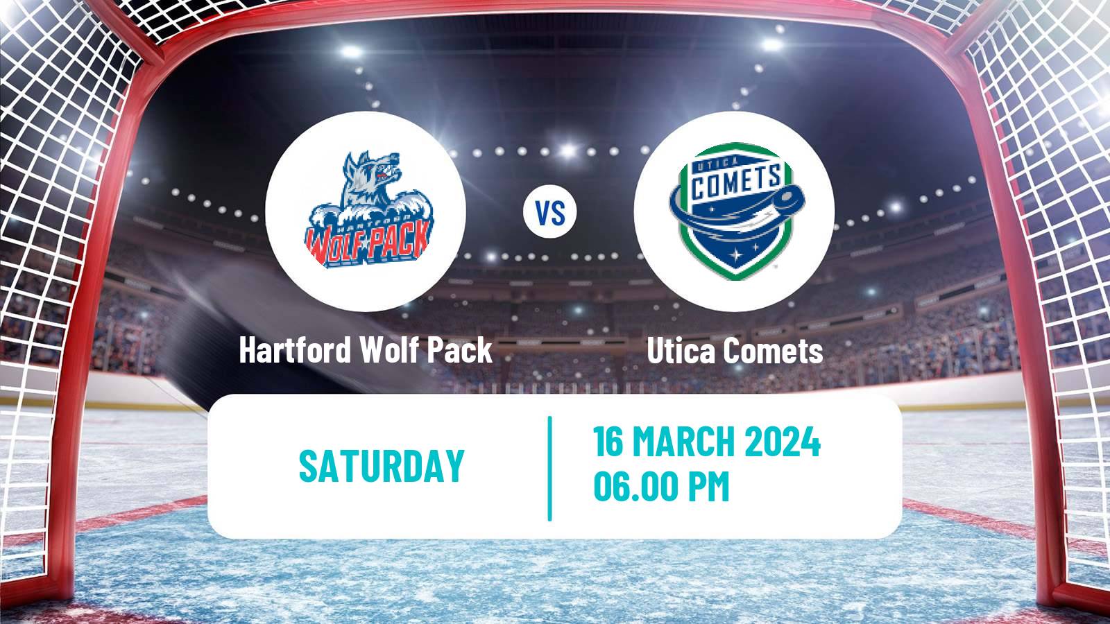 Hockey AHL Hartford Wolf Pack - Utica Comets