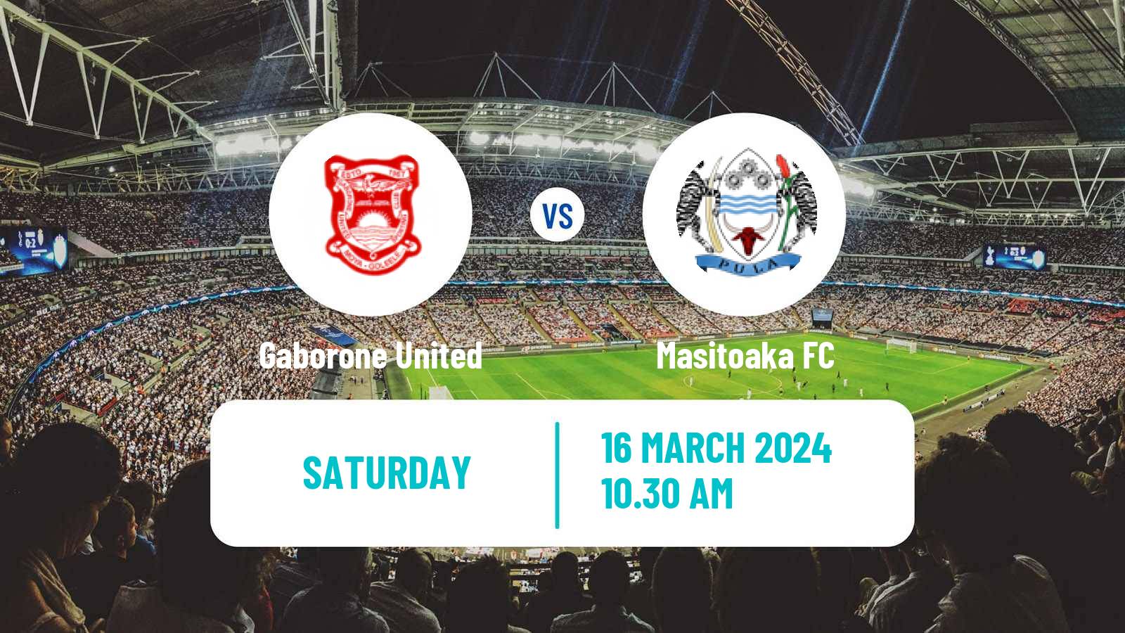 Soccer Botswana Premier League Gaborone United - Masitoaka