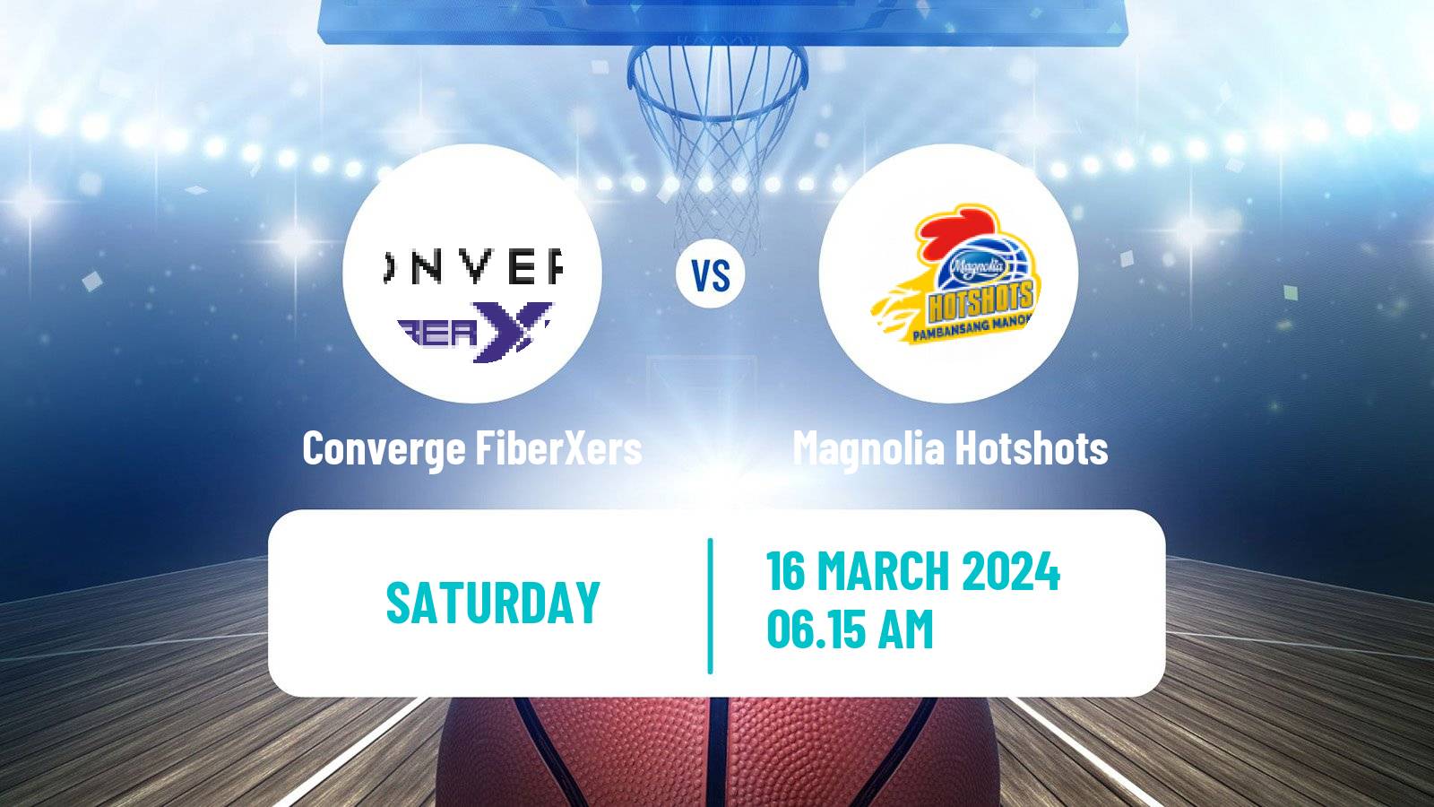 Basketball Philippines Cup Converge FiberXers - Magnolia Hotshots