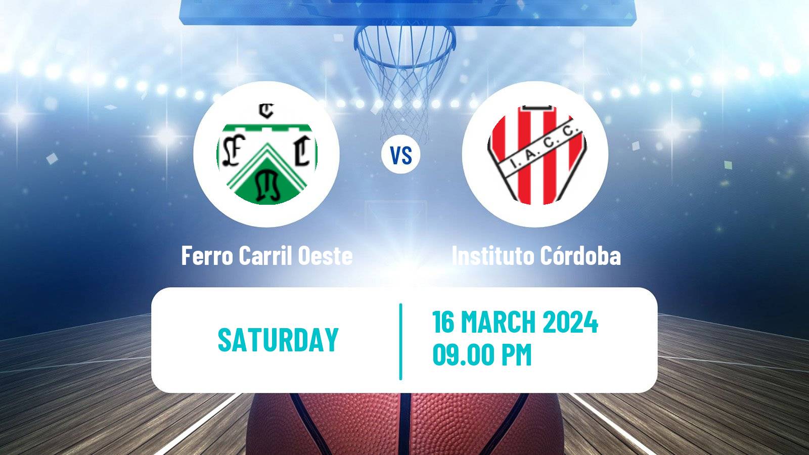 Basketball Argentinian Liga Femenina Basketball Ferro Carril Oeste - Instituto Córdoba