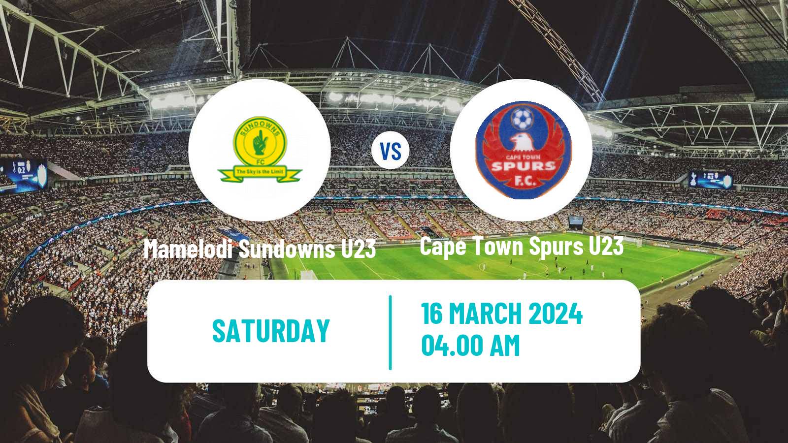 Soccer South African Diski Challenge Mamelodi Sundowns U23 - Cape Town Spurs U23