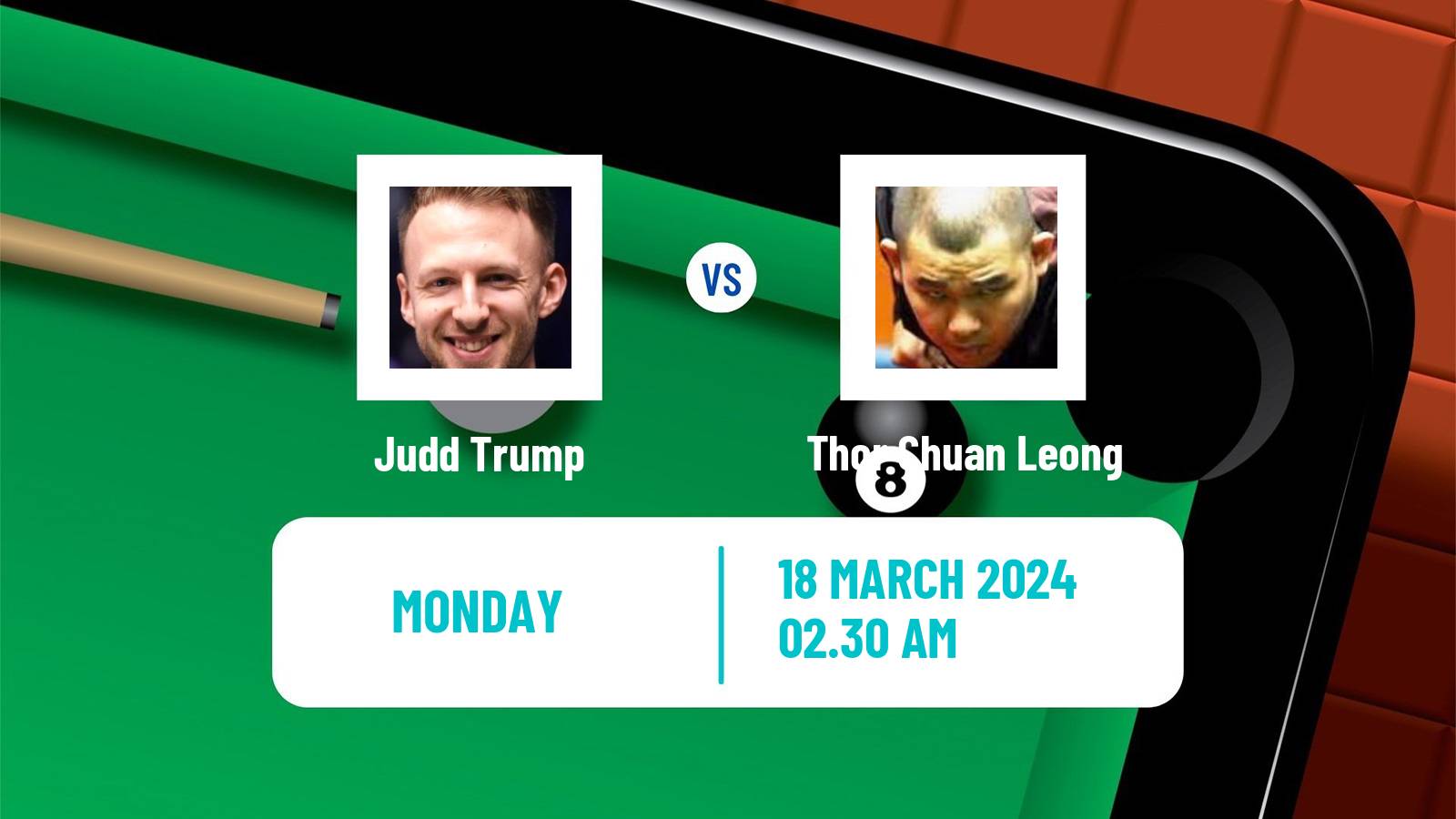 Snooker World Open Judd Trump - Thor Chuan Leong