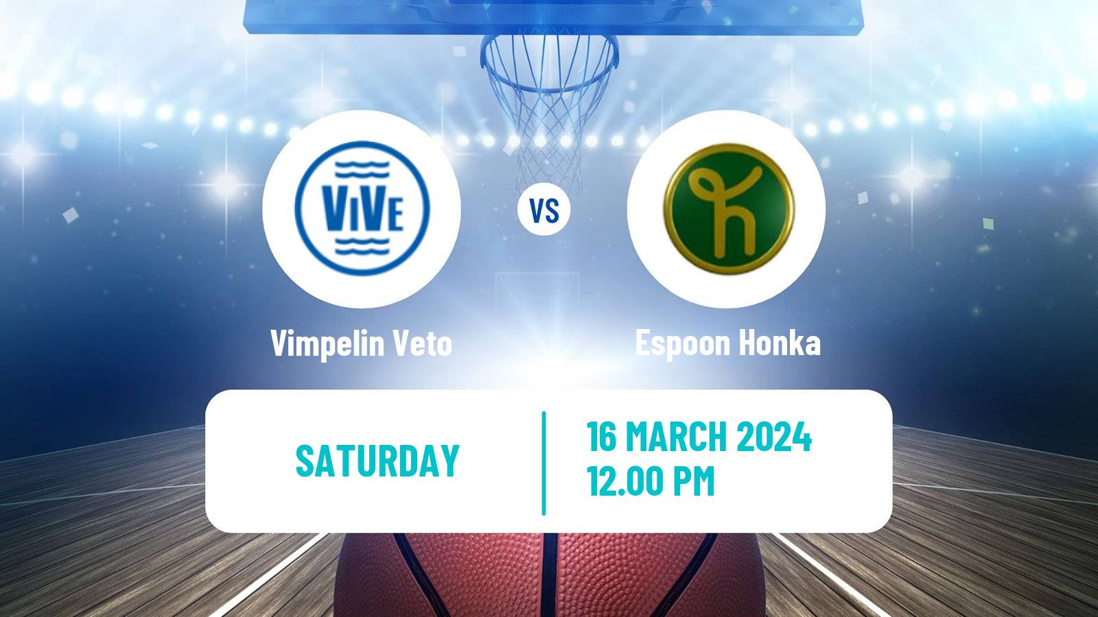Basketball Finnish Korisliiga Women Vimpelin Veto - Espoon Honka