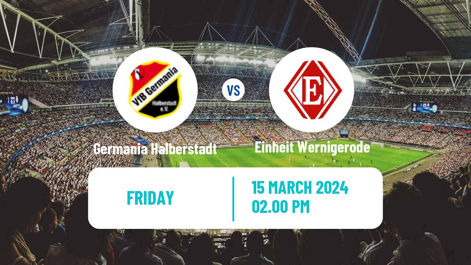 Soccer German Oberliga NOFV- Süd Germania Halberstadt - Einheit Wernigerode