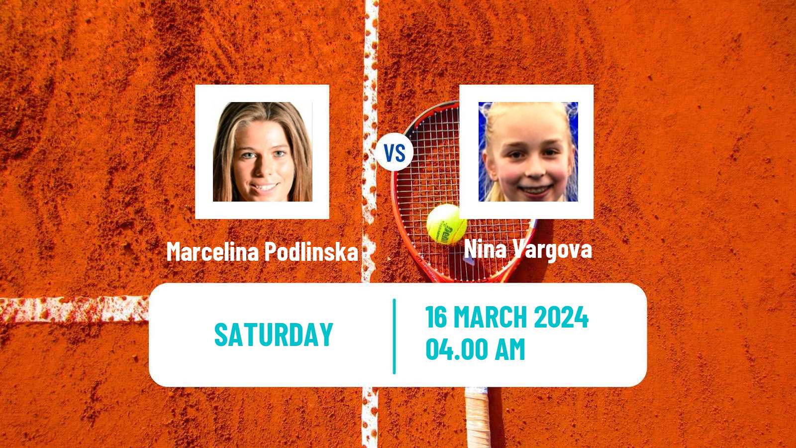Tennis ITF W15 Heraklion 2 Women Marcelina Podlinska - Nina Vargova