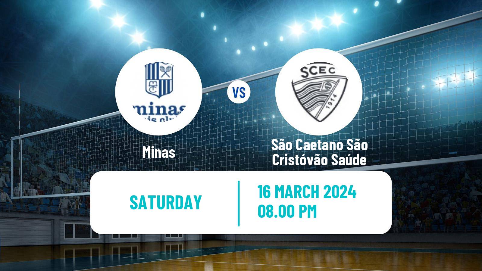 Volleyball Brazilian SuperLiga Volleyball Women Minas - São Caetano São Cristóvão Saúde