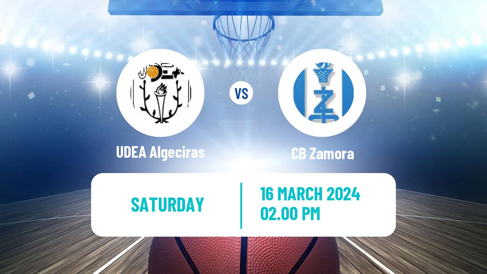 Basketball Spanish LEB Plata UDEA Algeciras - Zamora