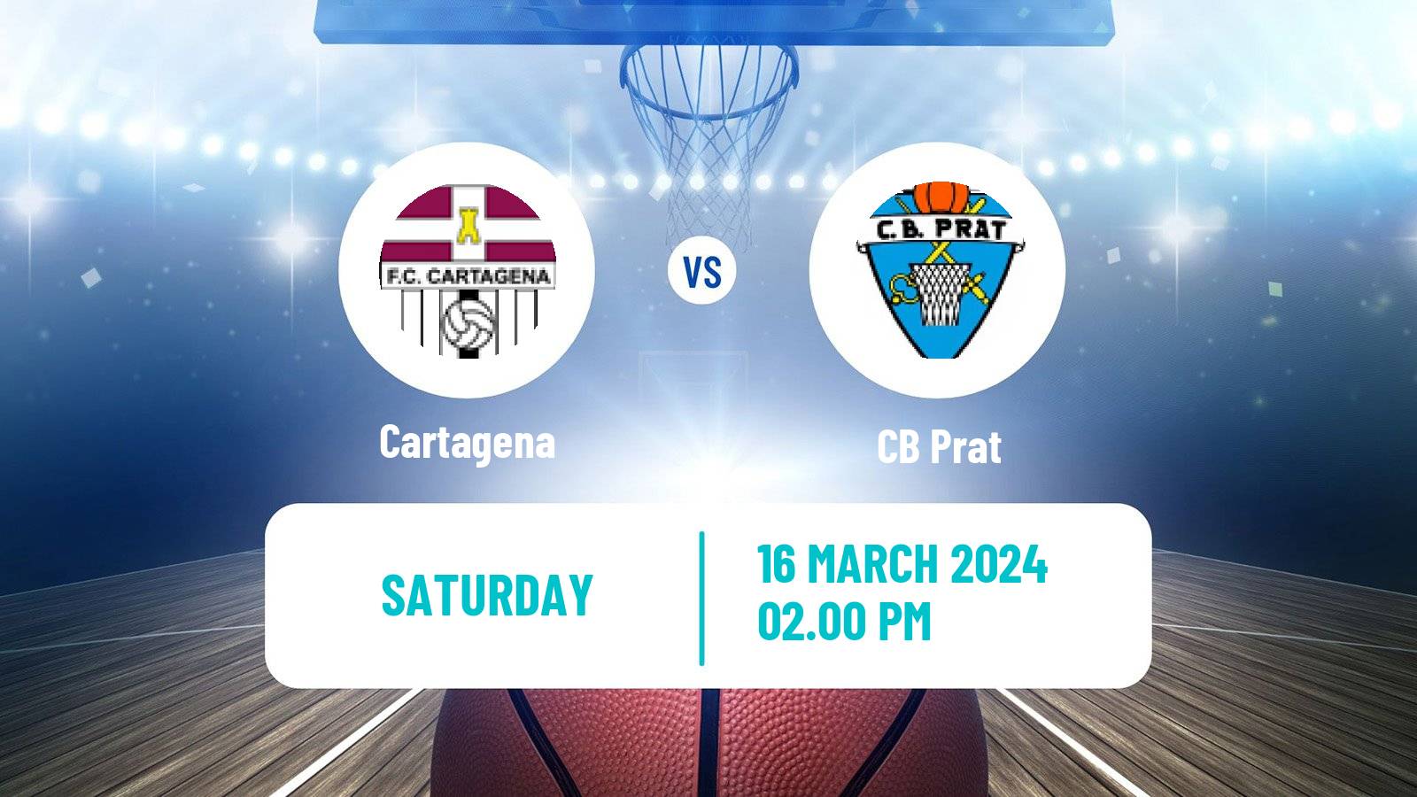 Basketball Spanish LEB Plata Cartagena - Prat