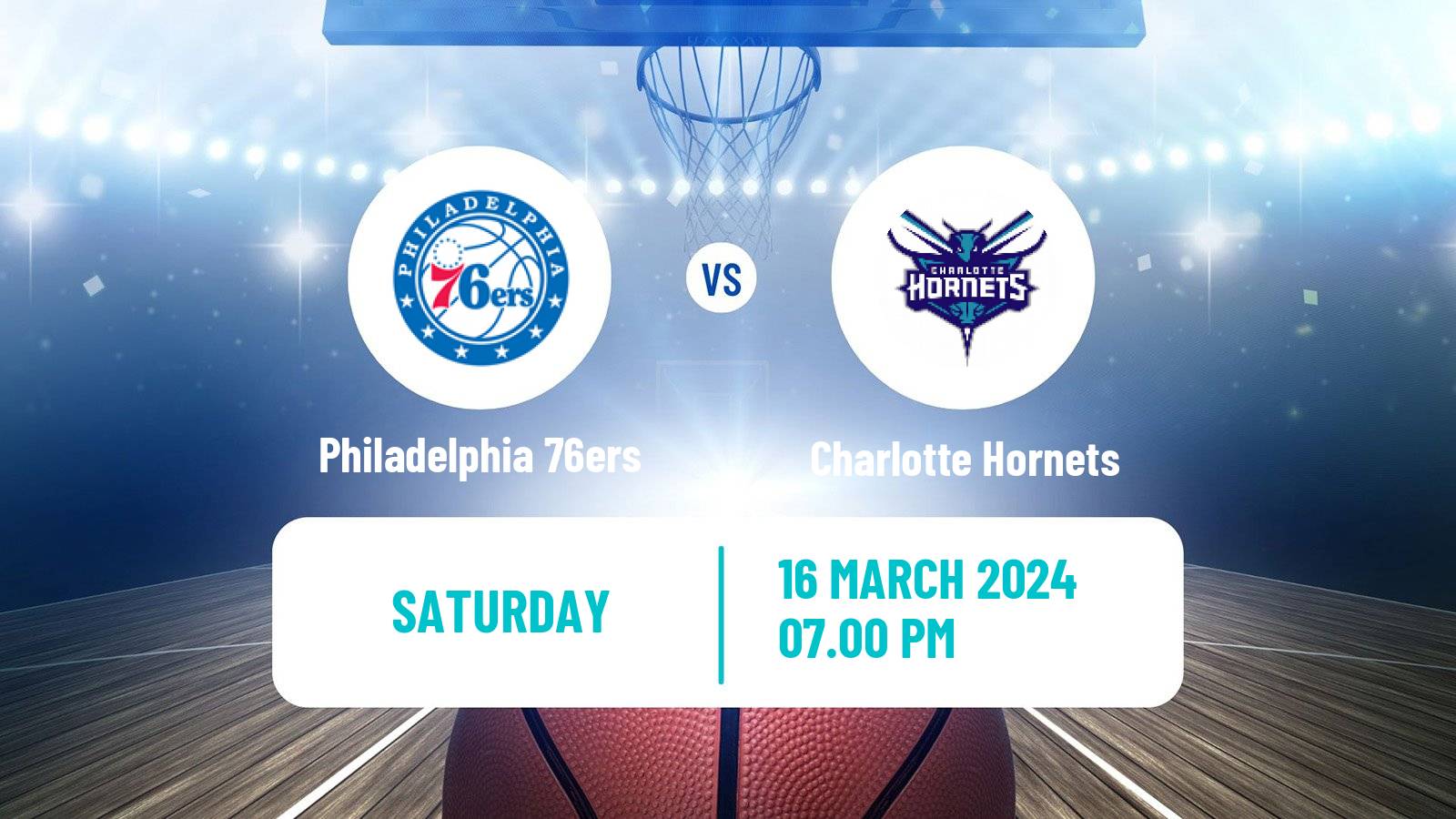 Basketball NBA Philadelphia 76ers - Charlotte Hornets